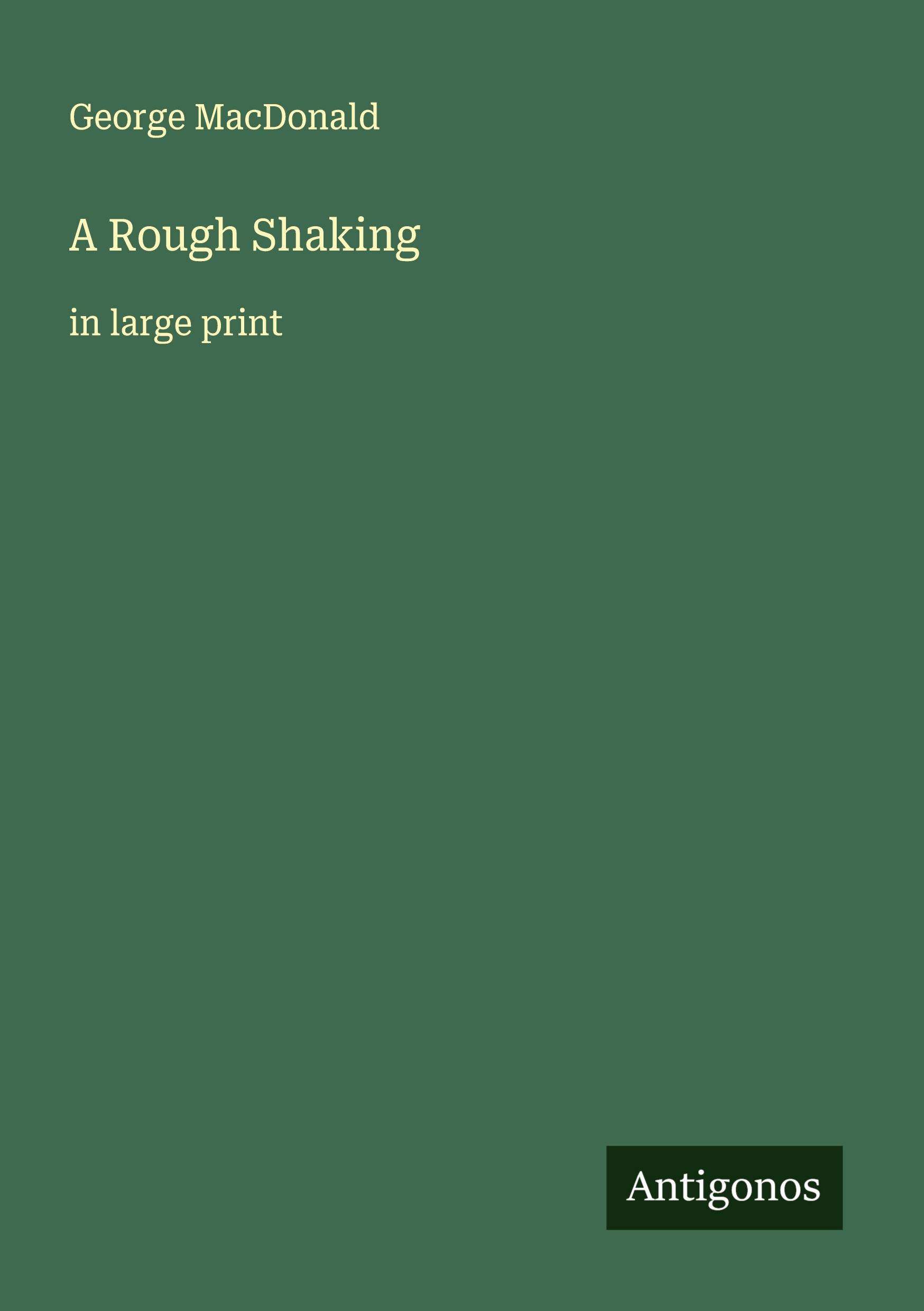 Vorderes Coverbild A Rough Shaking