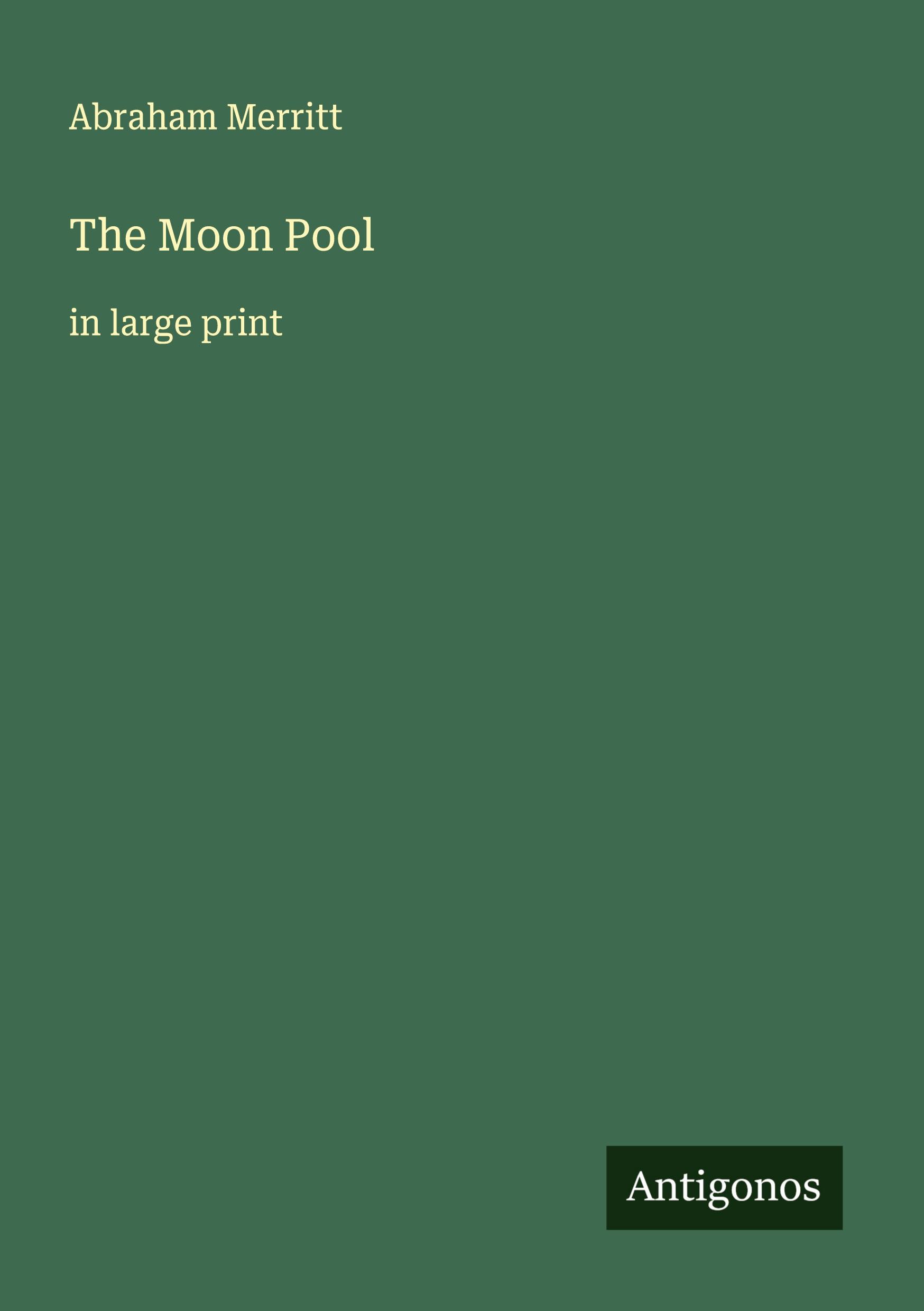 Vorderes Coverbild The Moon Pool