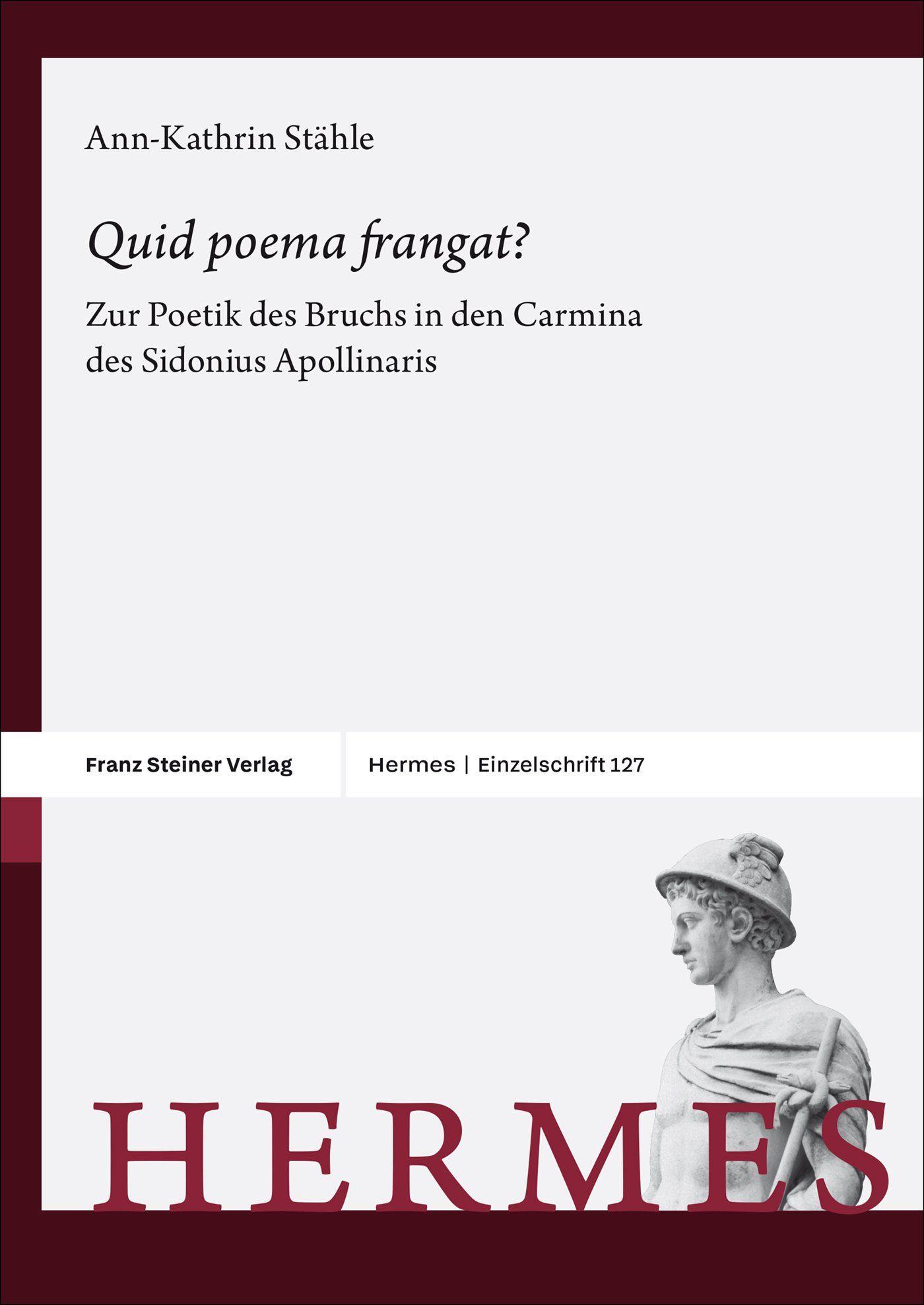 Vorderes Coverbild "Quid poema frangat?"