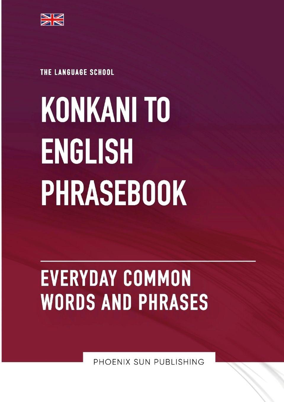 Vorderes Coverbild Konkani To English Phrasebook - Everyday Common Words And Phrases