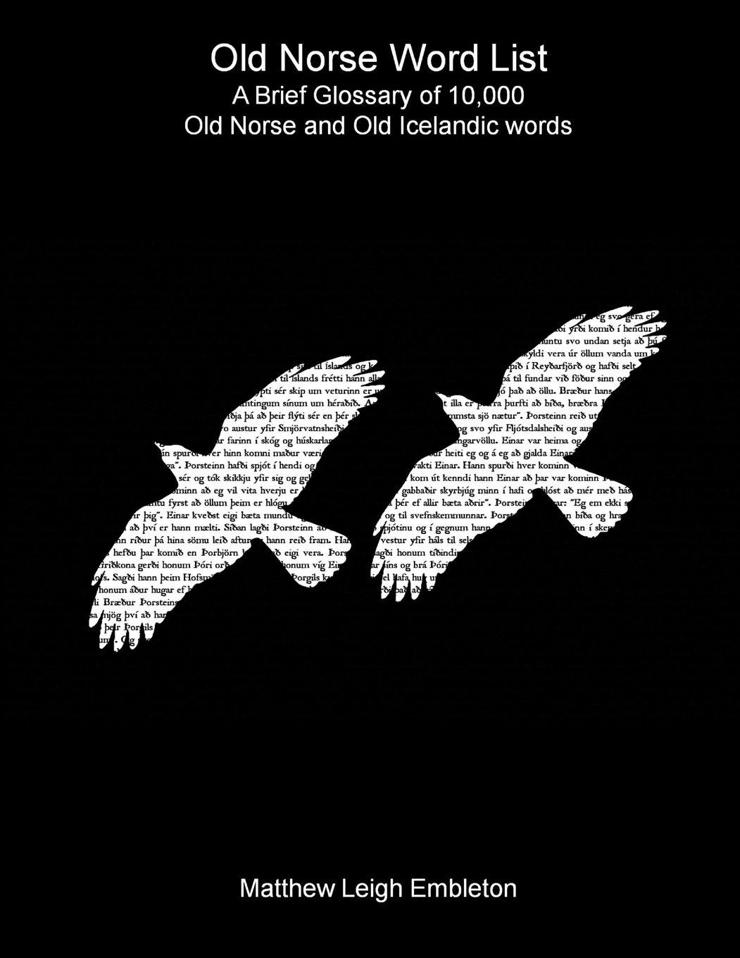 Vorderes Coverbild Old Norse Word List