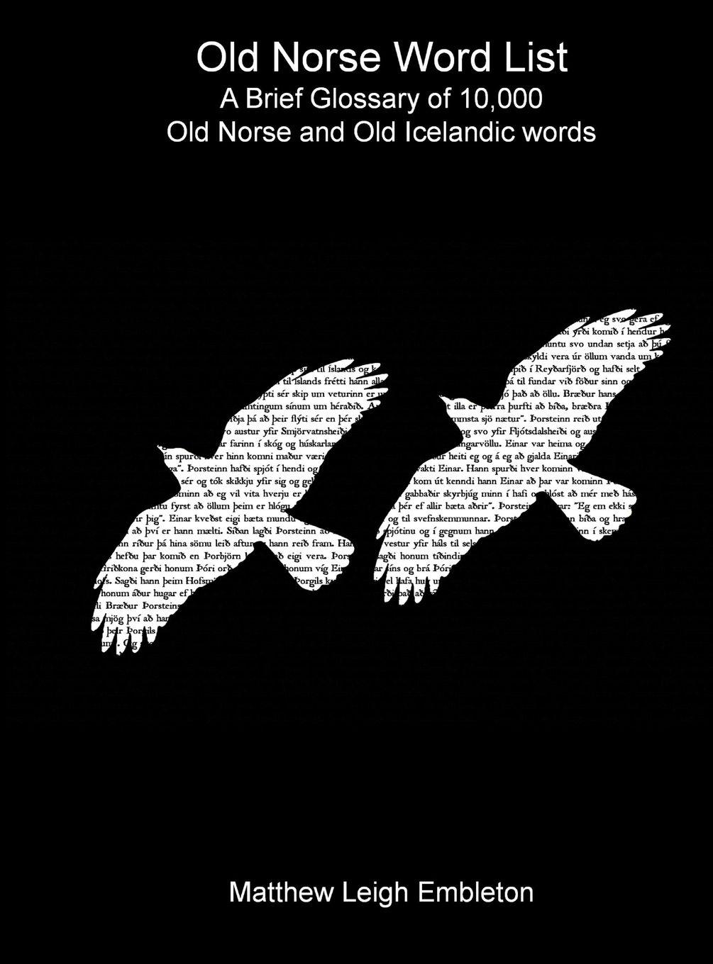 Vorderes Coverbild Old Norse Word List