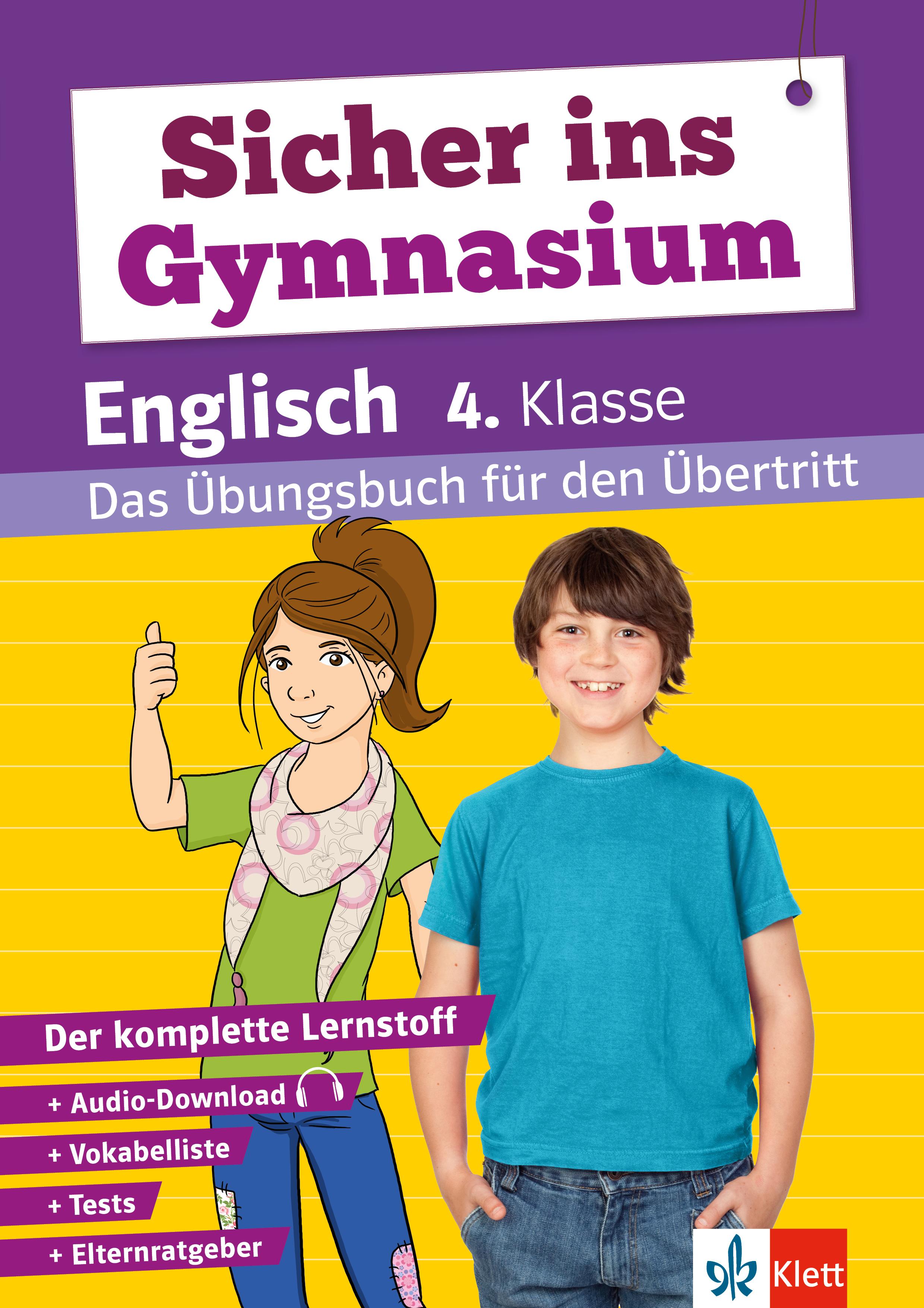 Vorderes Coverbild Klett Sicher ins Gymnasium Englisch 4. Klasse
