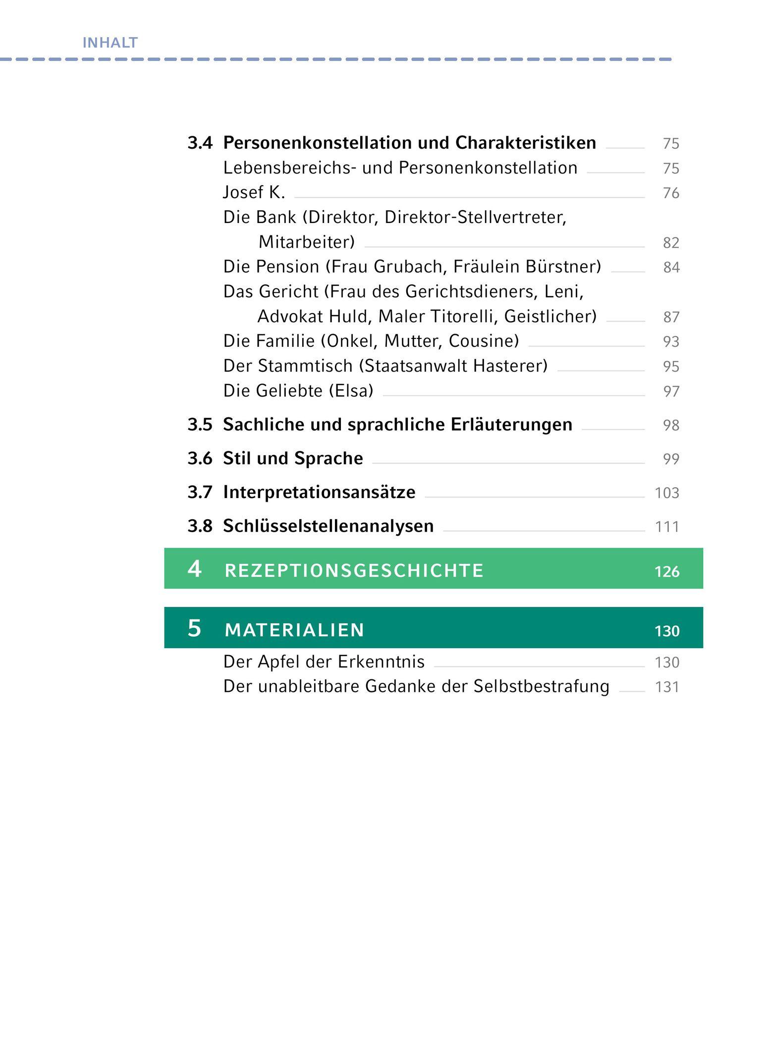 Beispielinhalt (Bild) Der Process von Franz Kafka - Textanalyse und Interpretation