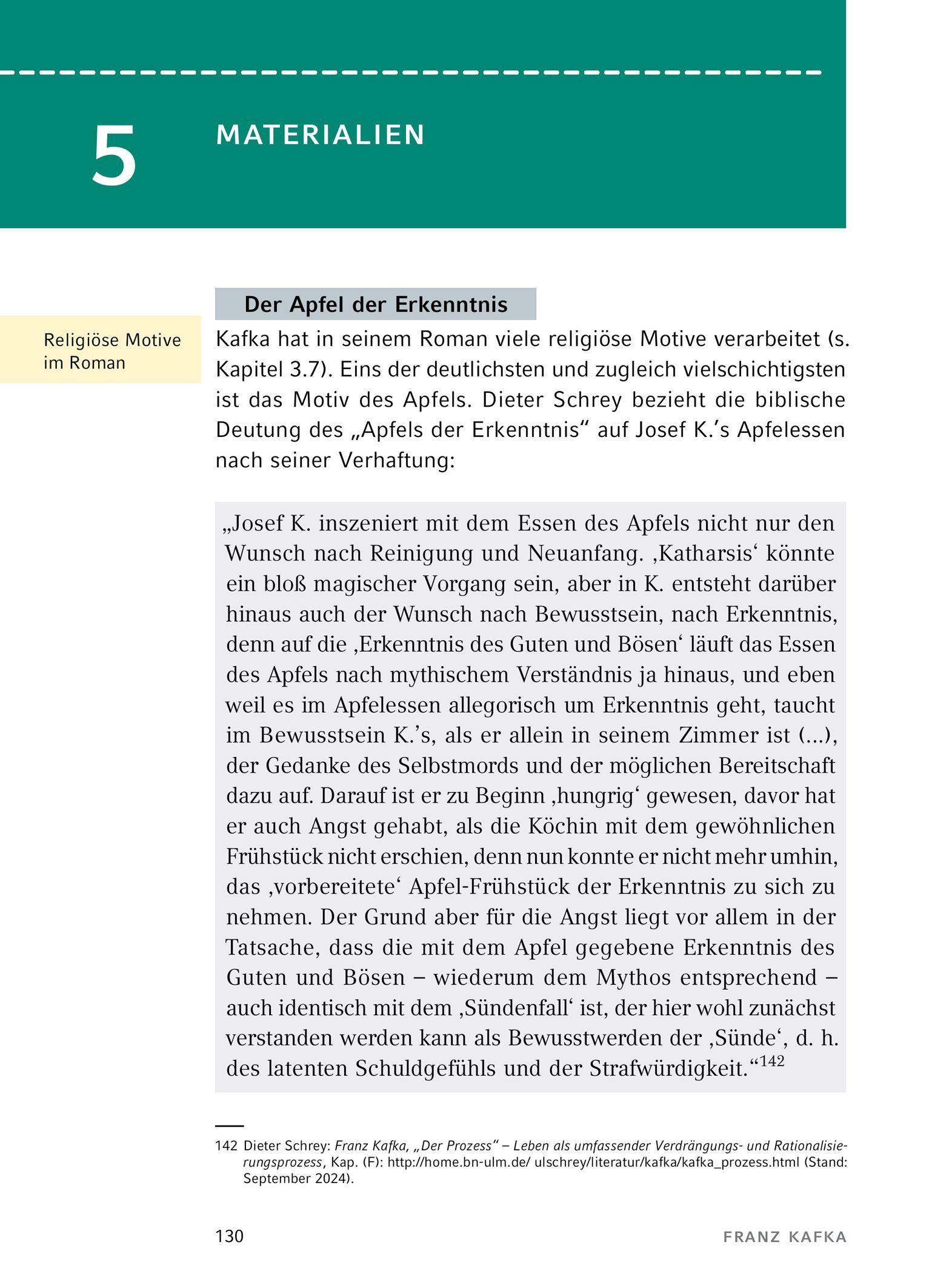 Beispielinhalt (Bild) Der Process von Franz Kafka - Textanalyse und Interpretation