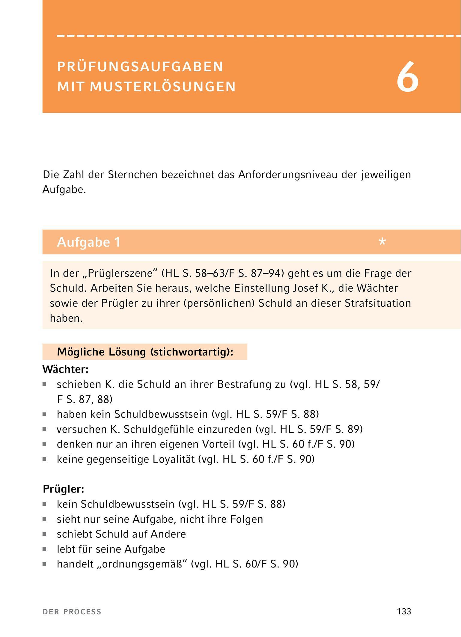 Beispielinhalt (Bild) Der Process von Franz Kafka - Textanalyse und Interpretation