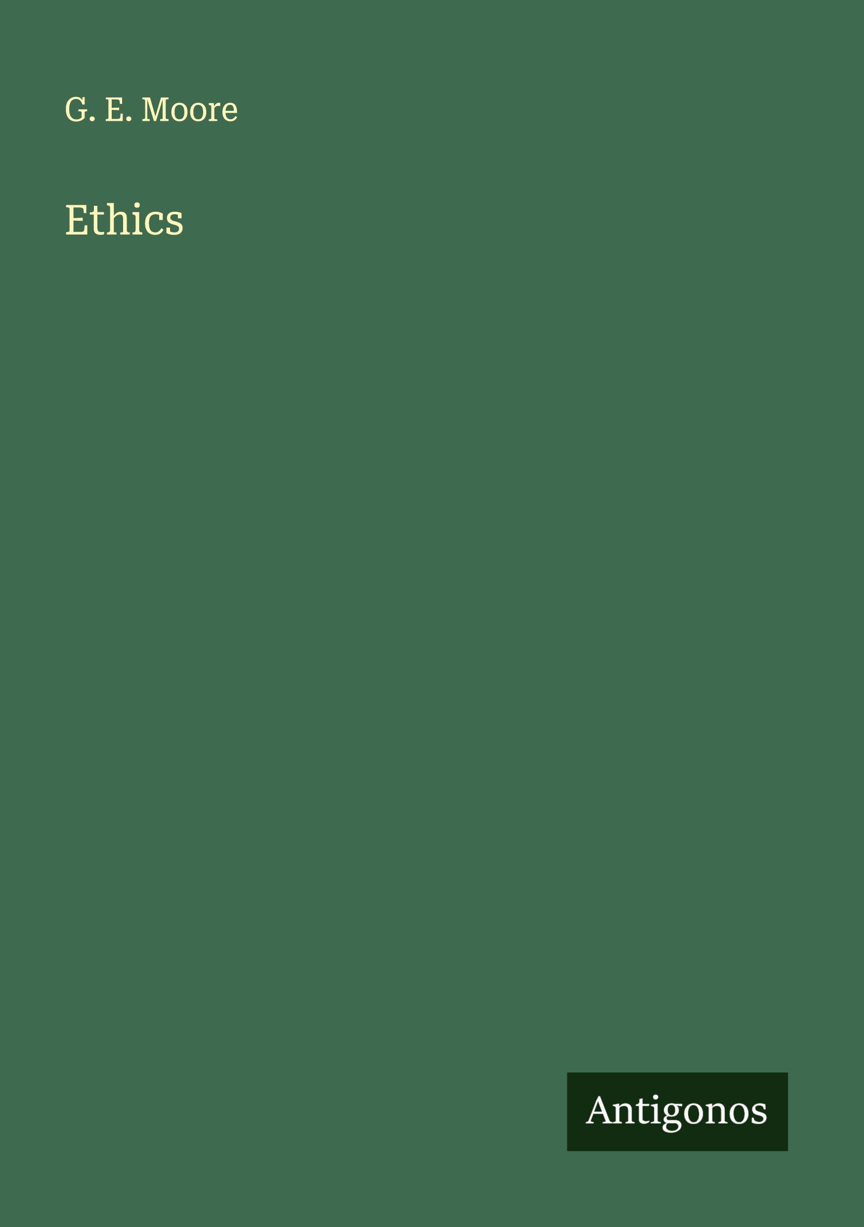 Vorderes Coverbild Ethics