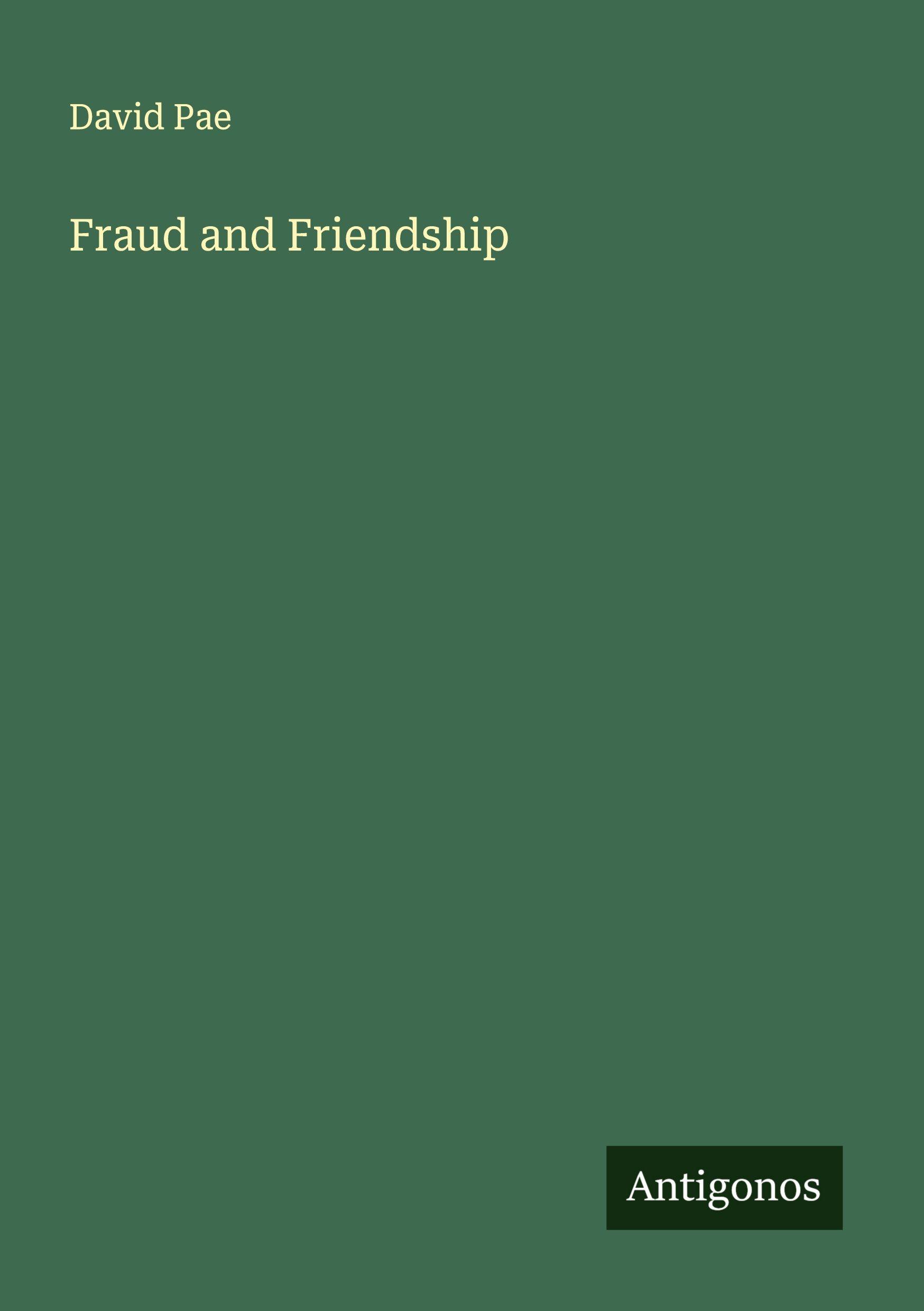 Vorderes Coverbild Fraud and Friendship