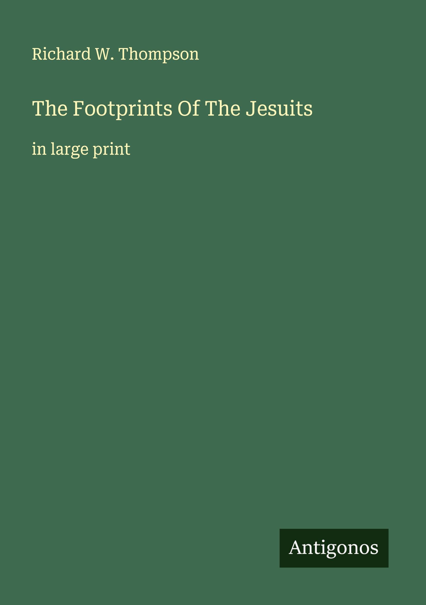Vorderes Coverbild The Footprints Of The Jesuits