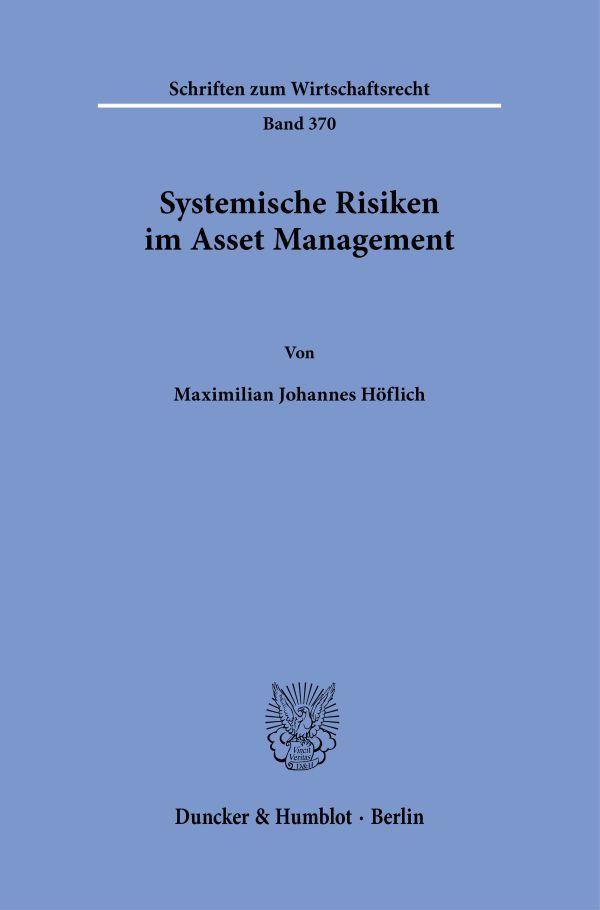 Vorderes Coverbild Systemische Risiken im Asset Management
