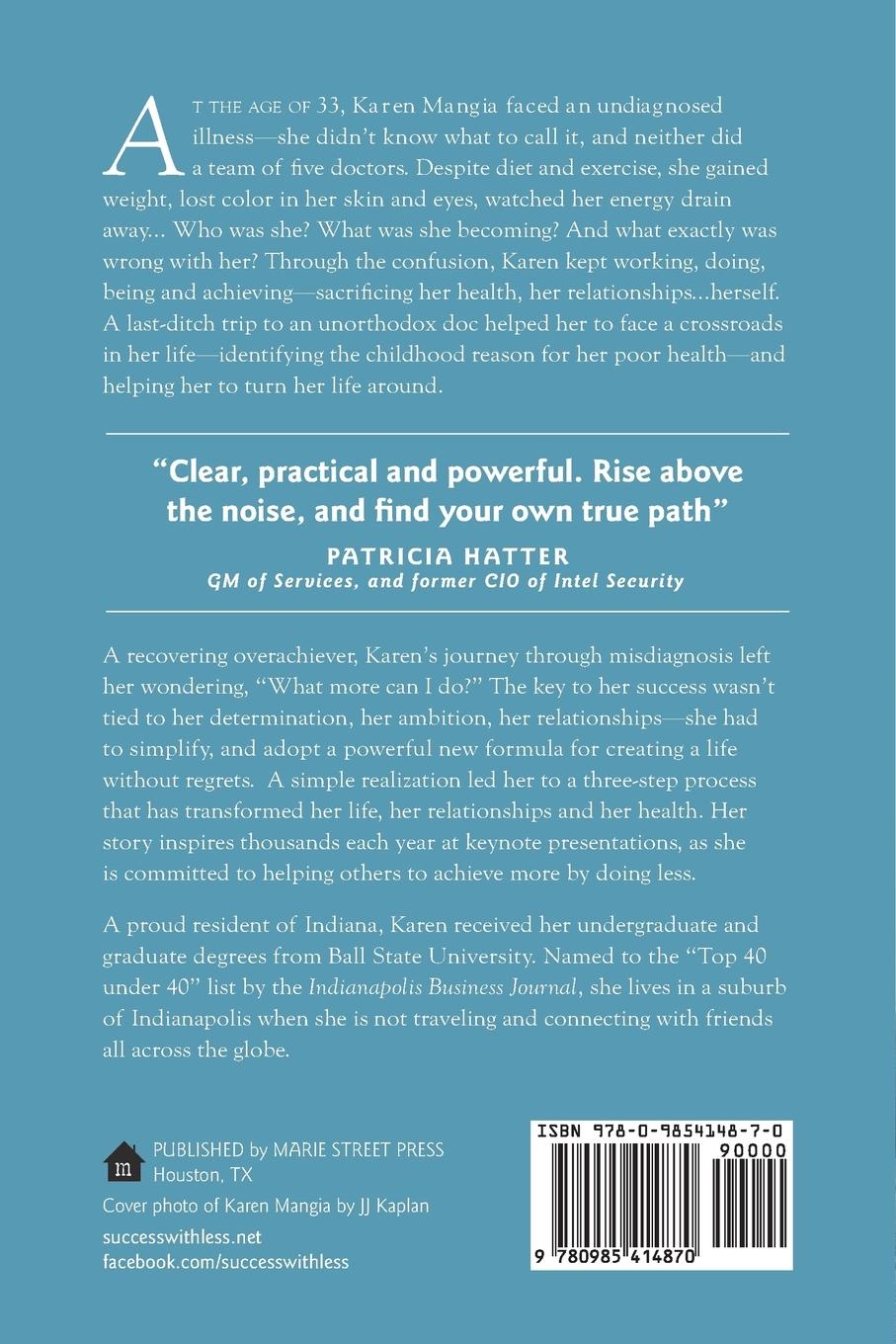 Rückseitencover Success With Less