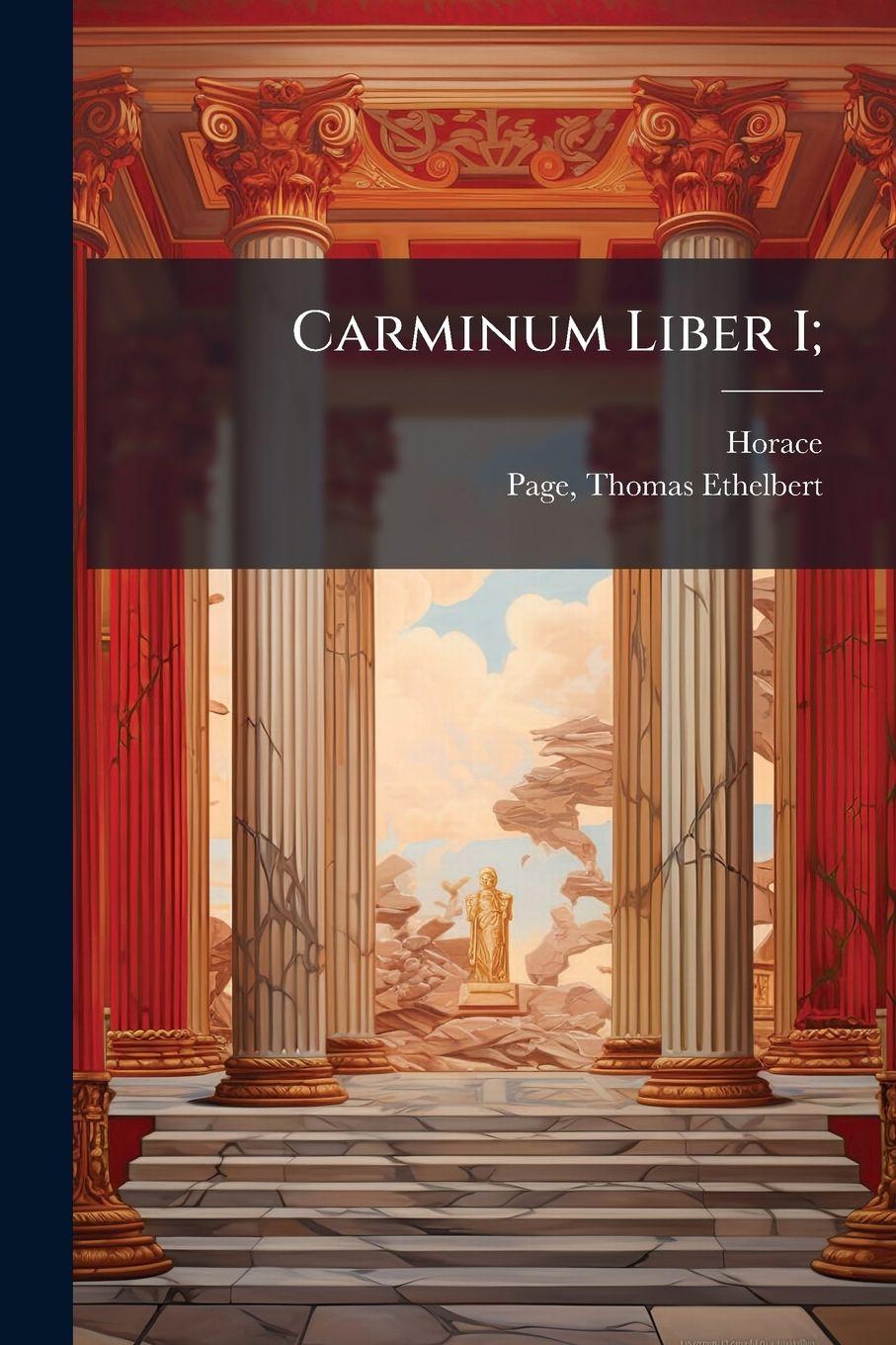 Vorderes Coverbild Carminum Liber I;