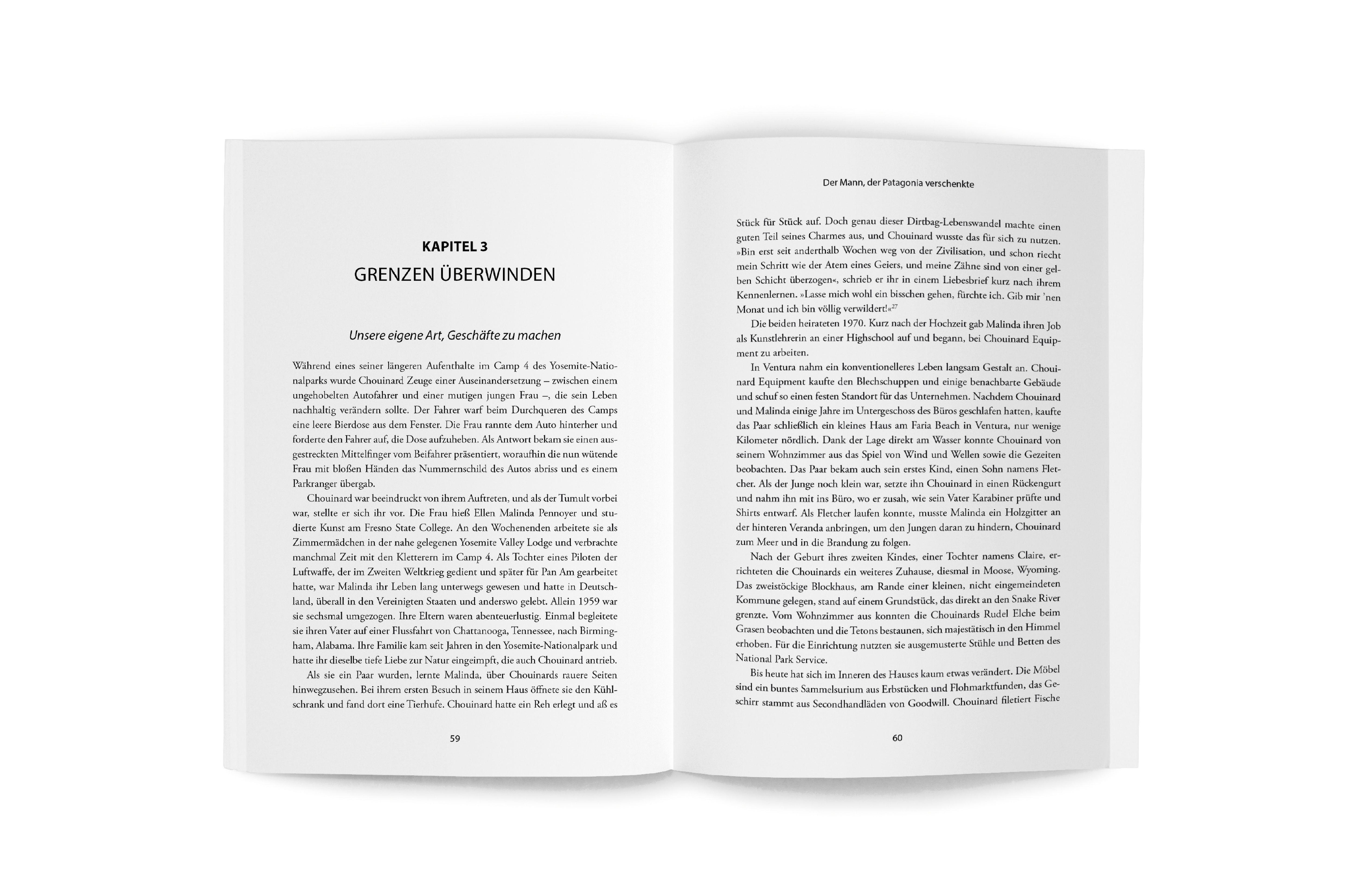Beispielinhalt (Bild) Der Mann, der Patagonia verschenkte.