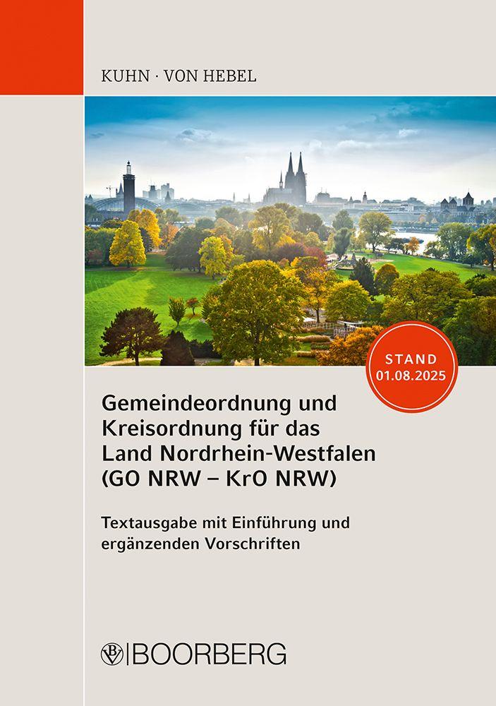 Vorderes Coverbild Gemeindeordnung und Kreisordnung für das Land Nordrhein-Westfalen (GO NRW - KrO NRW)