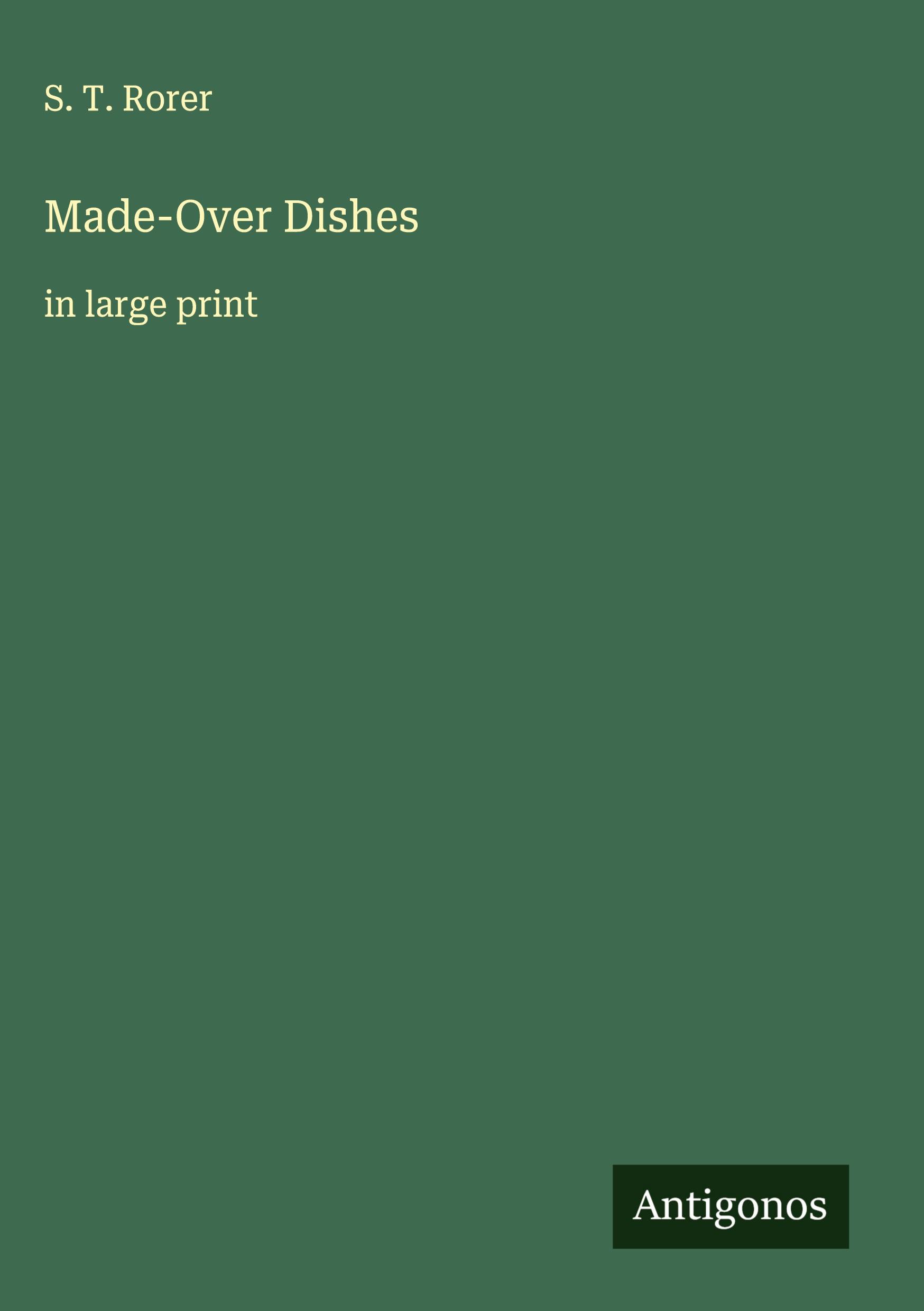 Vorderes Coverbild Made-Over Dishes
