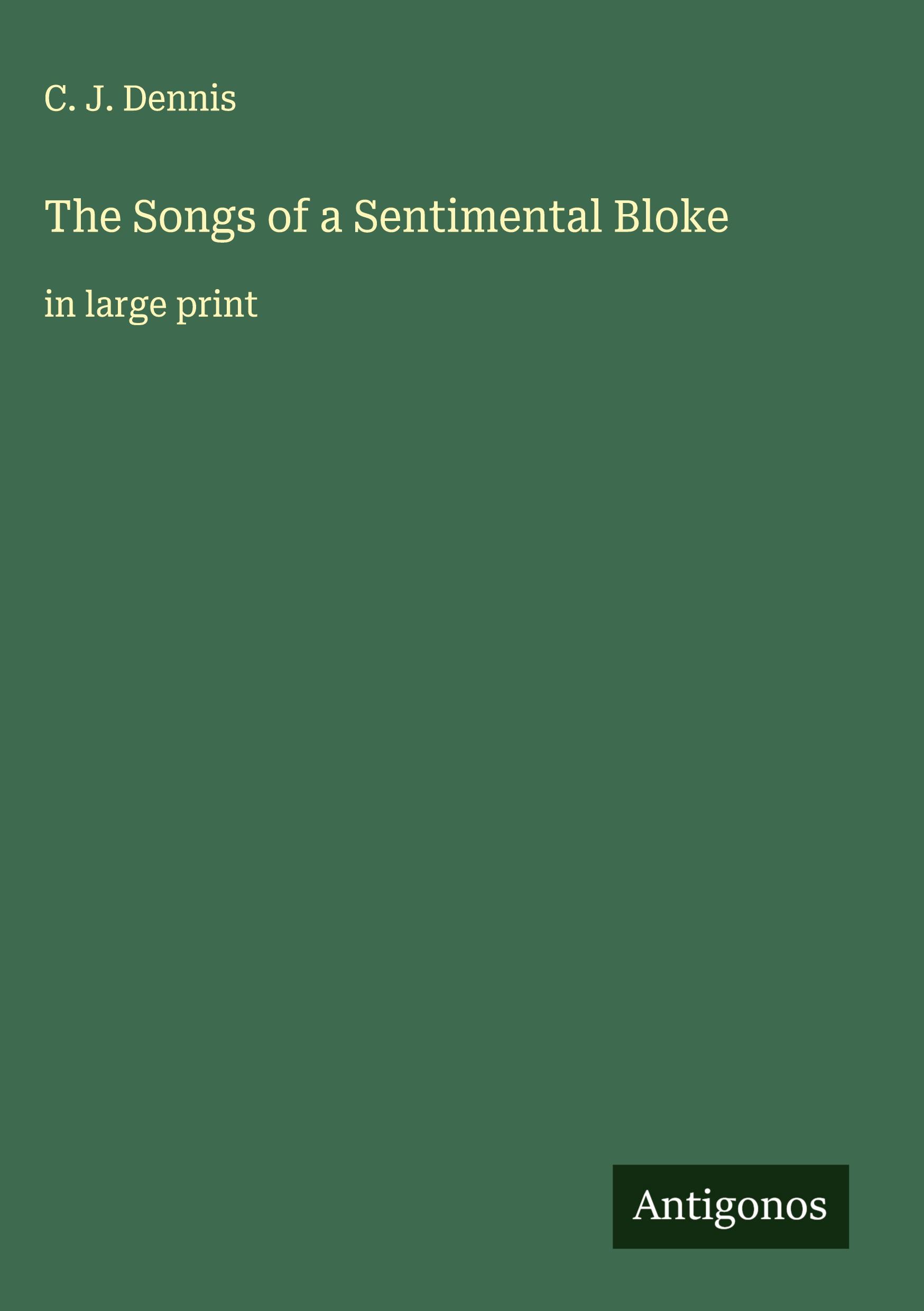 Vorderes Coverbild The Songs of a Sentimental Bloke