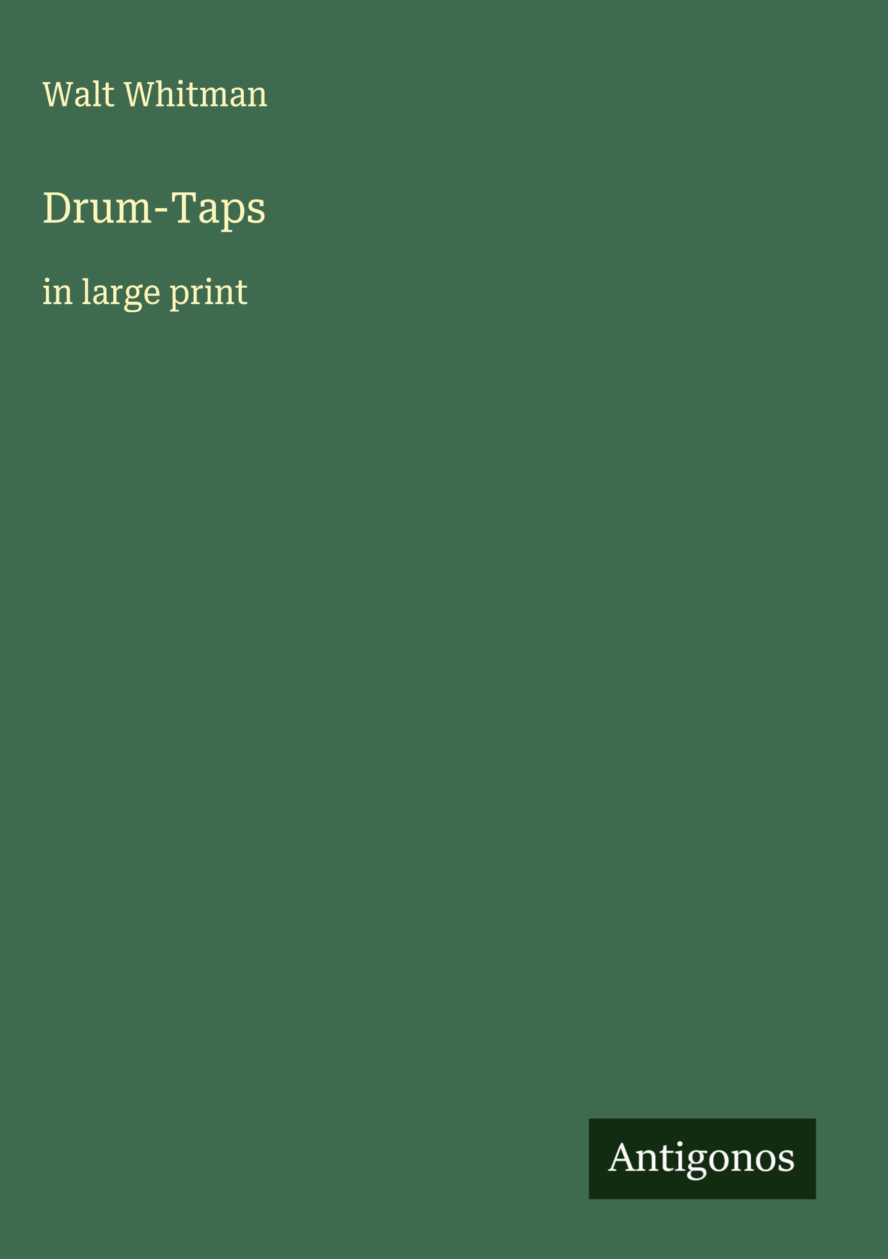 Vorderes Coverbild Drum-Taps
