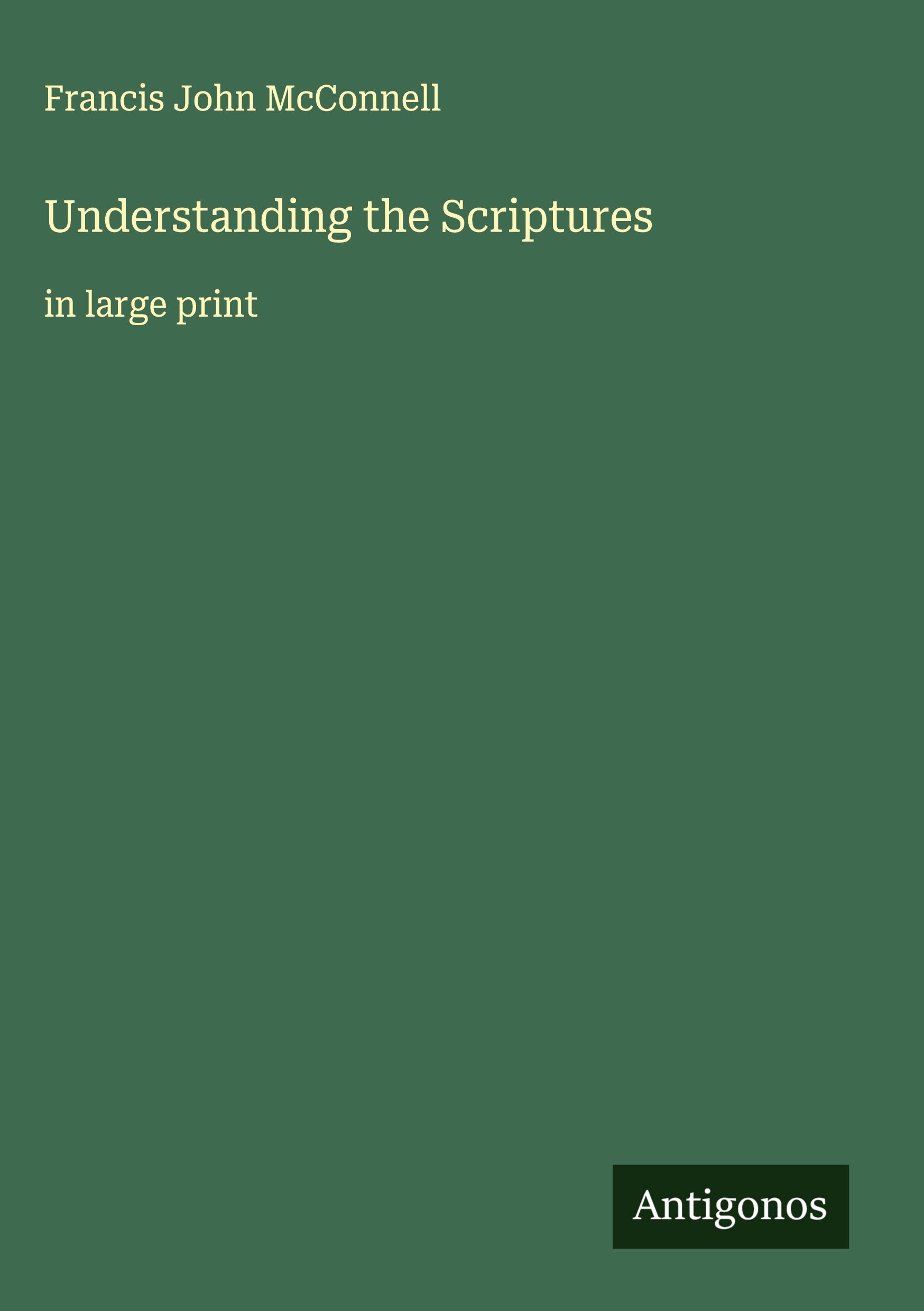 Vorderes Coverbild Understanding the Scriptures