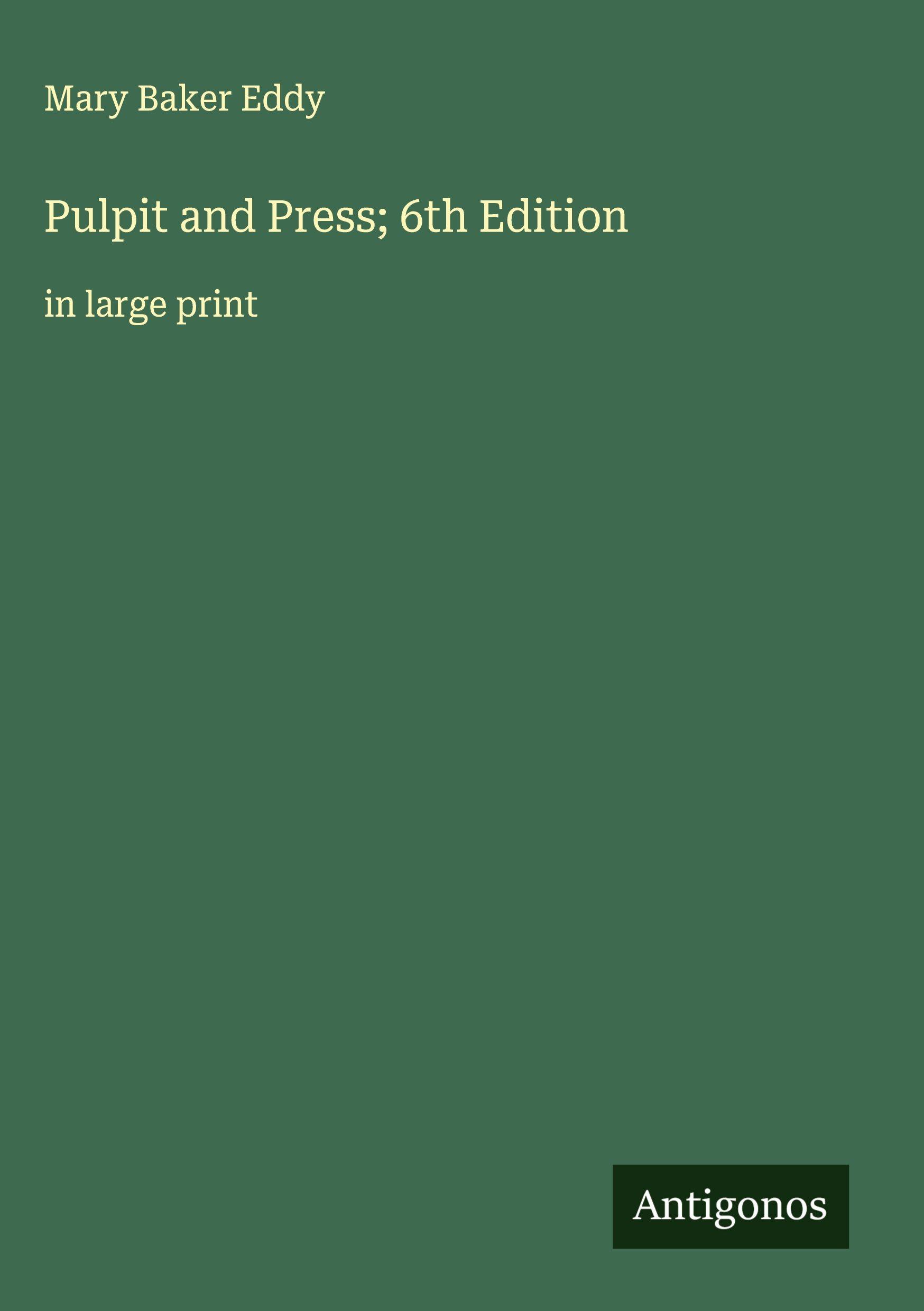 Vorderes Coverbild Pulpit and Press; 6th Edition