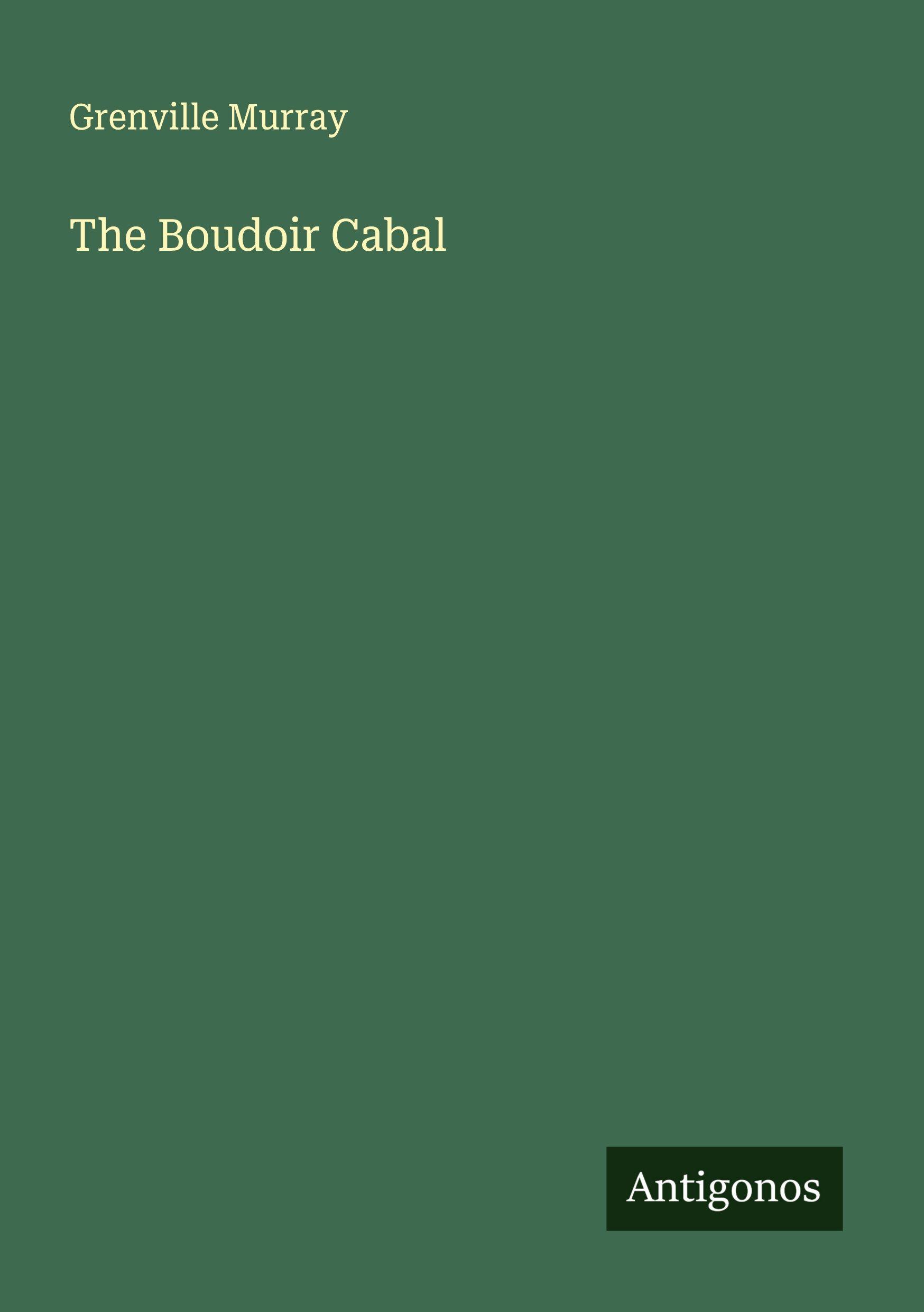 Vorderes Coverbild The Boudoir Cabal