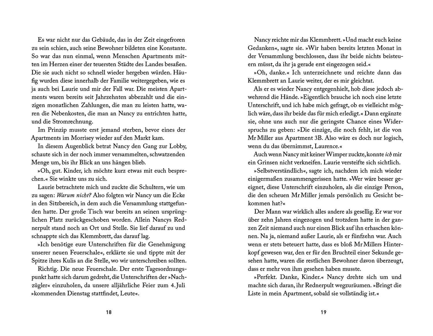 Beispielinhalt (Bild) The Morrisey Mysteries 1. Ein Mord in 3B