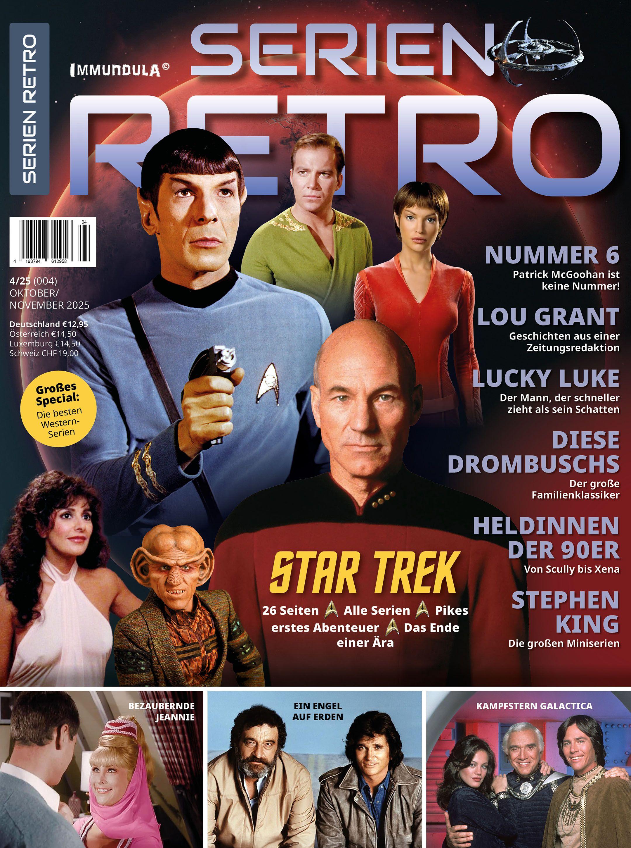 Vorderes Coverbild SERIEN RETRO. Ausgabe Oktober/November 2025 (004)