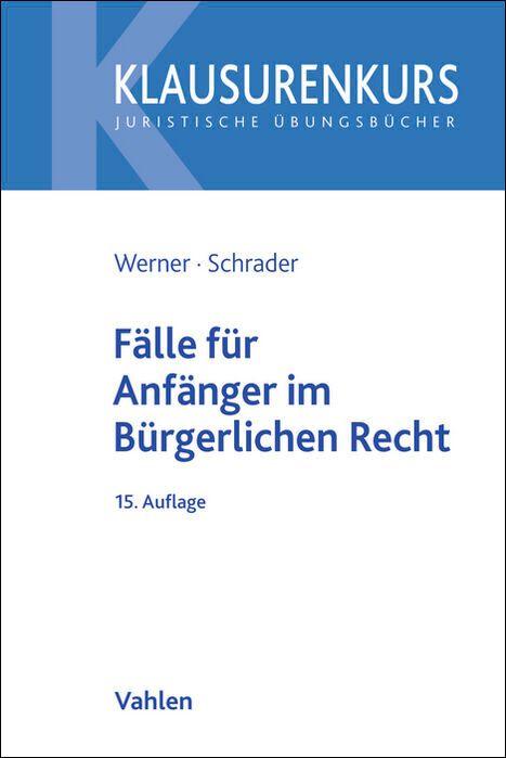 Vorderes Coverbild Fälle für Anfänger im Bürgerlichen Recht