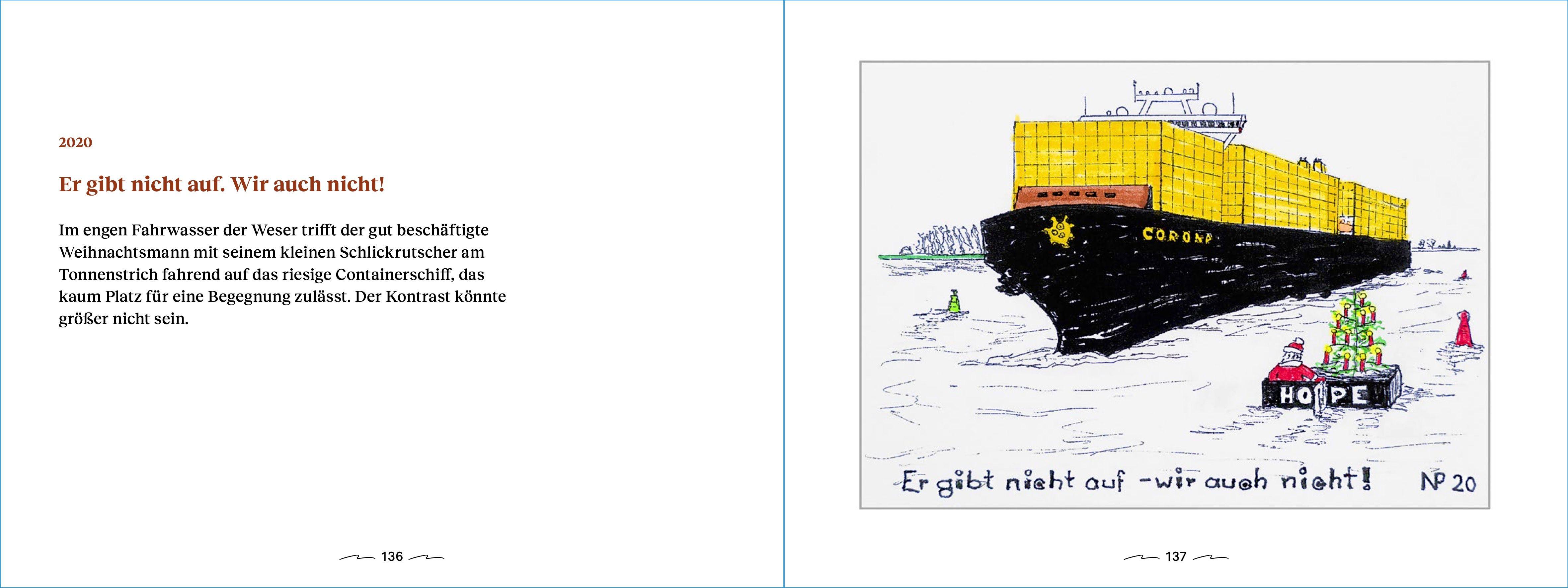 Beispielinhalt (Bild) Jahresendzeitgrüße eines maritimen Zeitgenossen