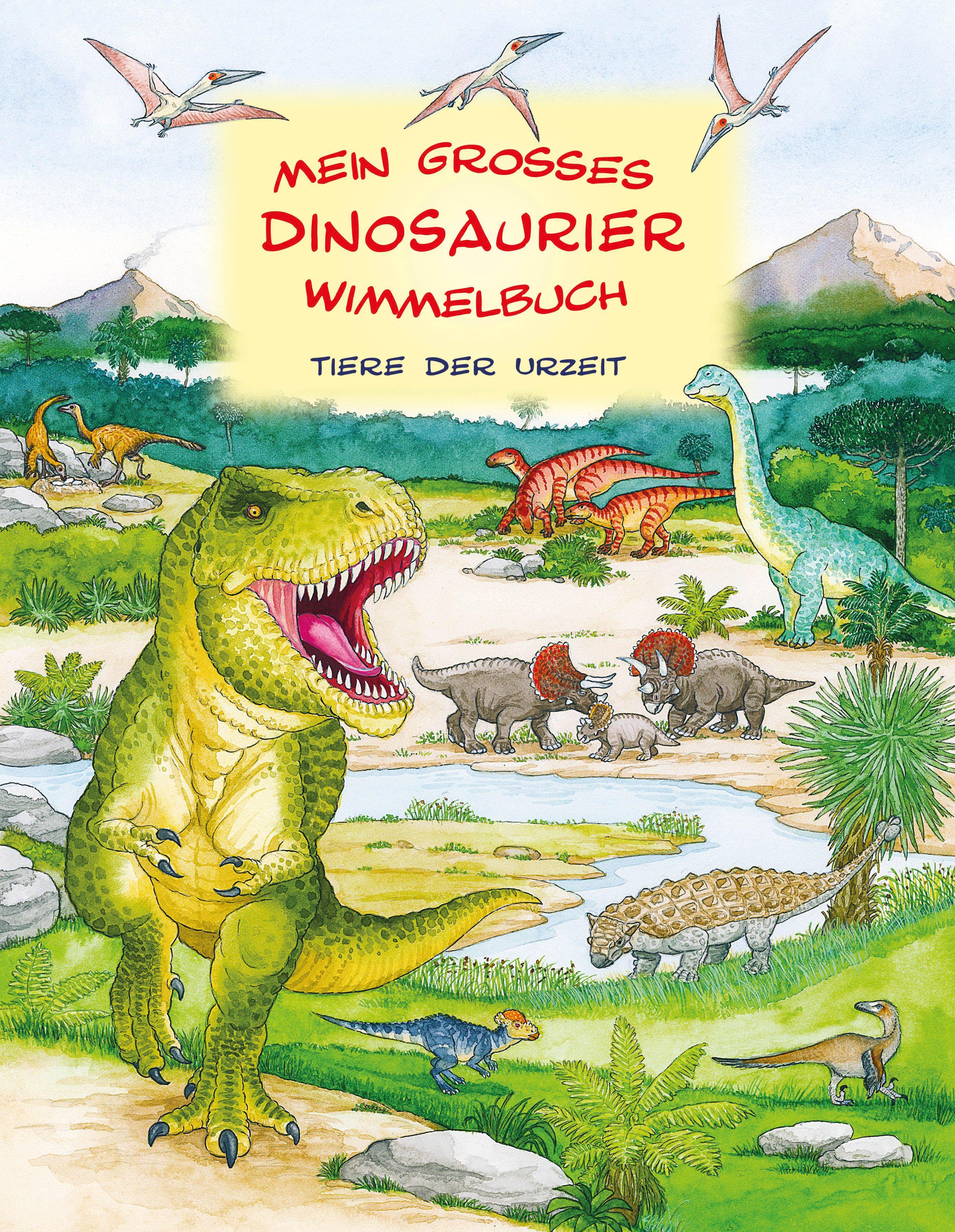 Vorderes Coverbild Mein großes Dinosaurier Wimmelbuch