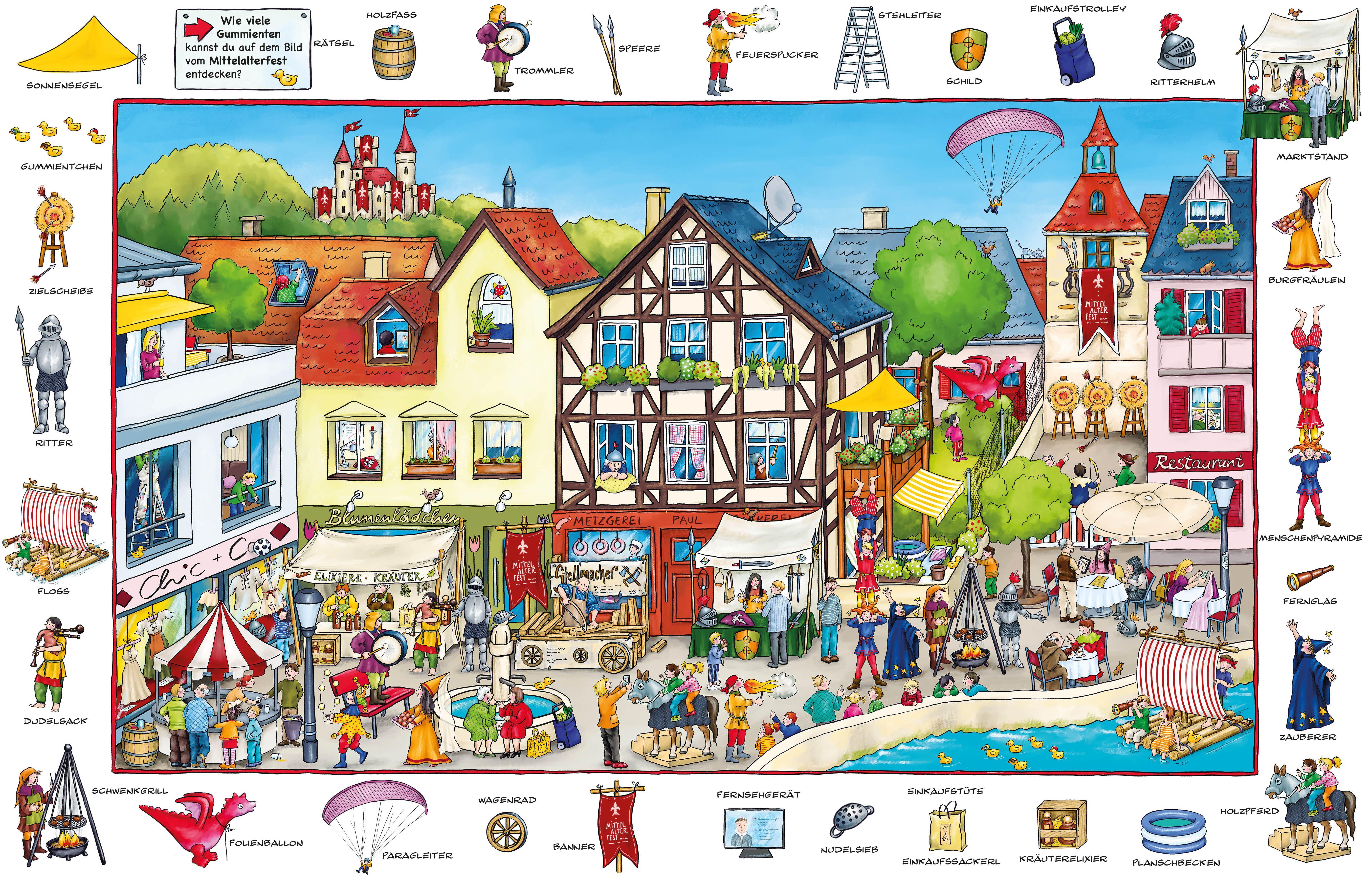 Beispielinhalt (Bild) Mein Jahreszeiten Wimmelbuch