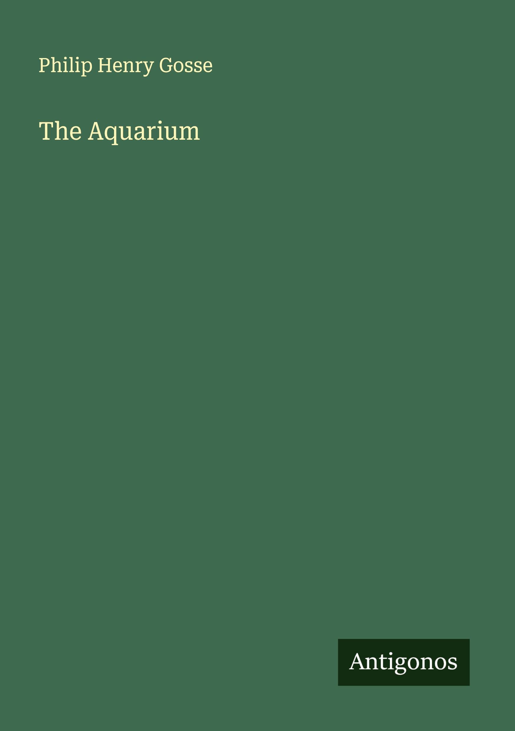 Vorderes Coverbild The Aquarium