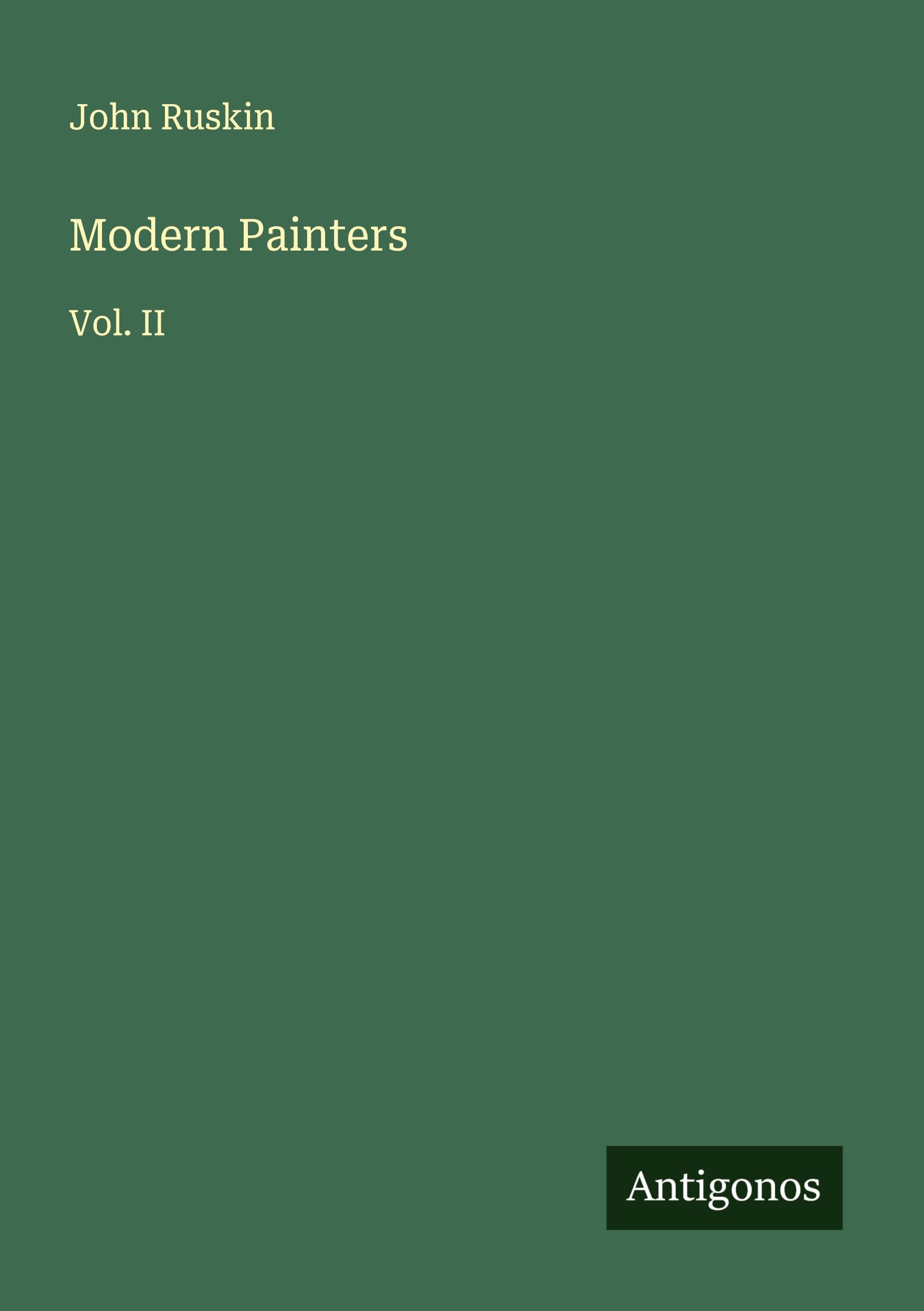 Vorderes Coverbild Modern Painters