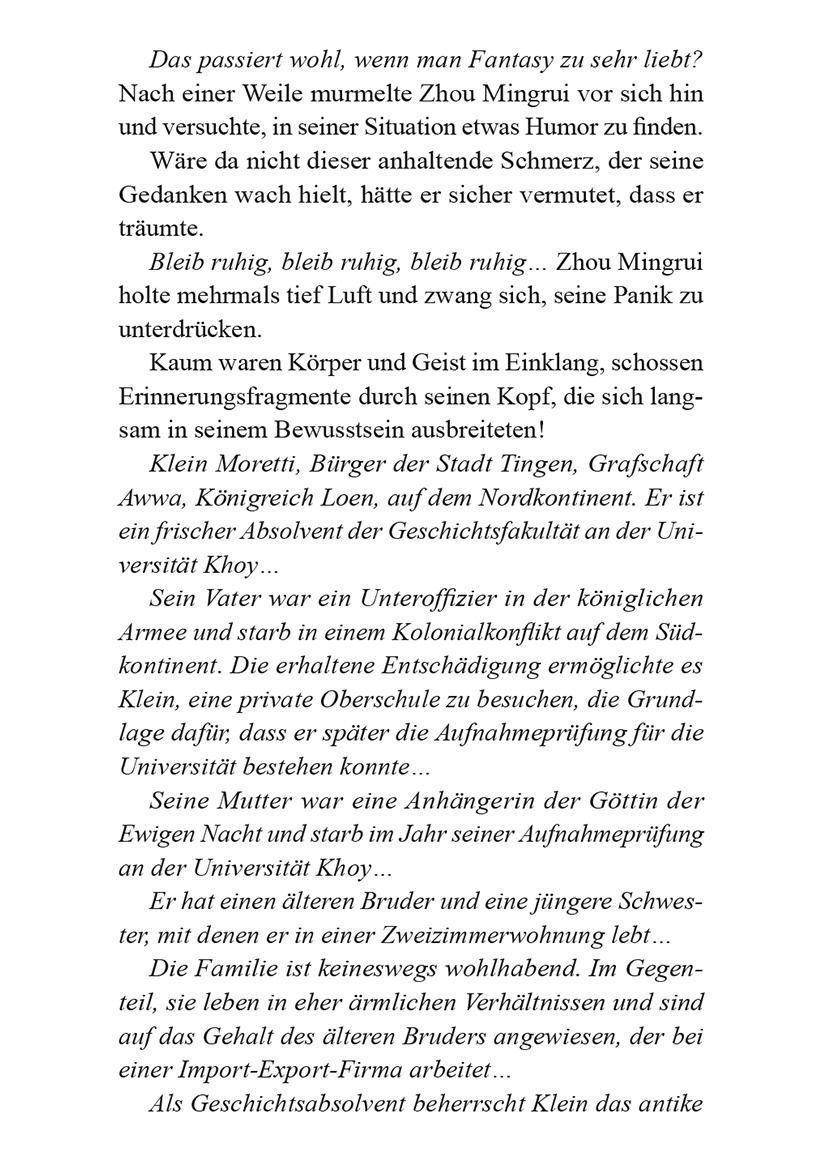 Beispielinhalt (Bild) LORD OF MYSTERIES | Band 1 Clown - Teil 1 Deutsch