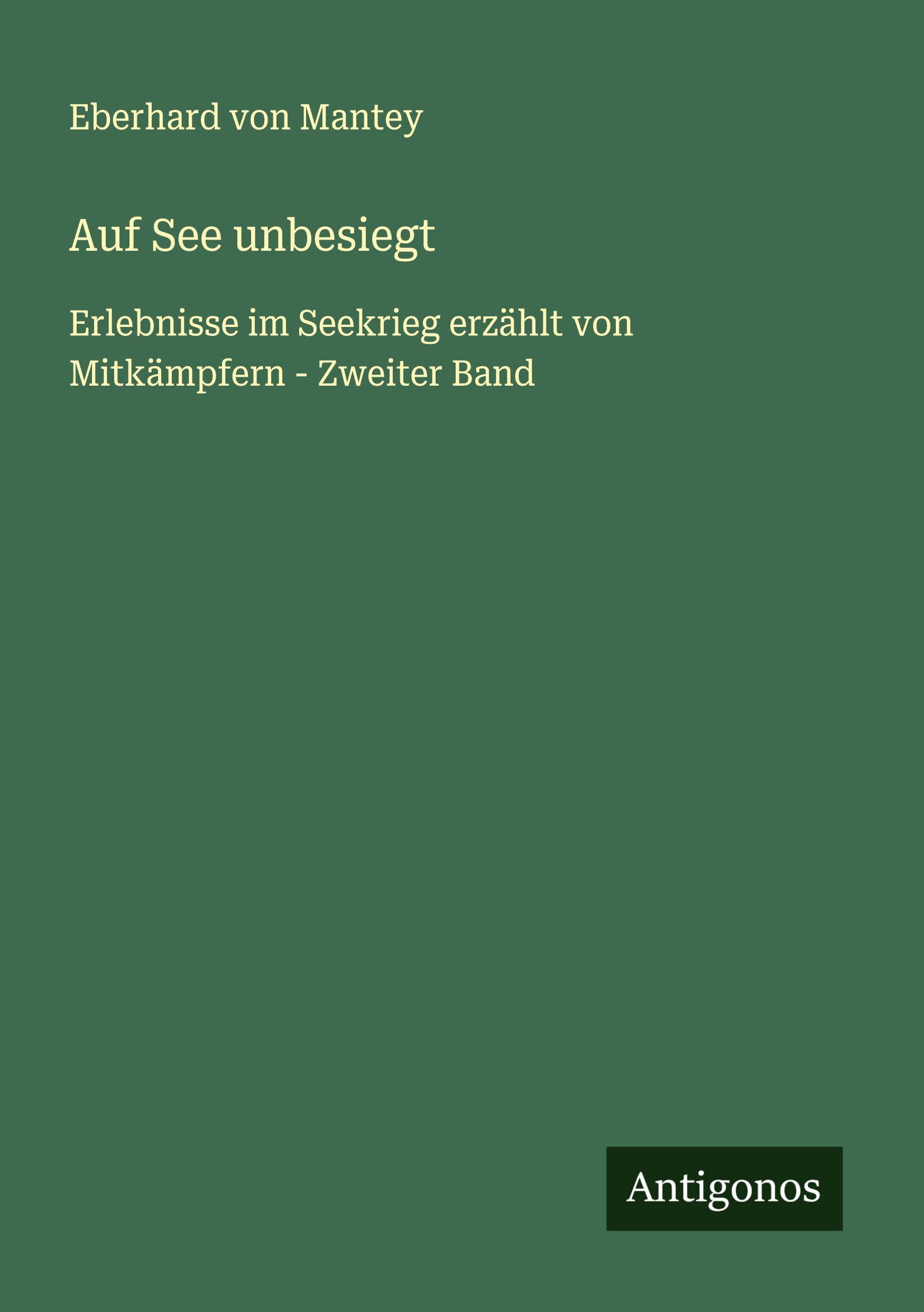 Vorderes Coverbild Auf See unbesiegt