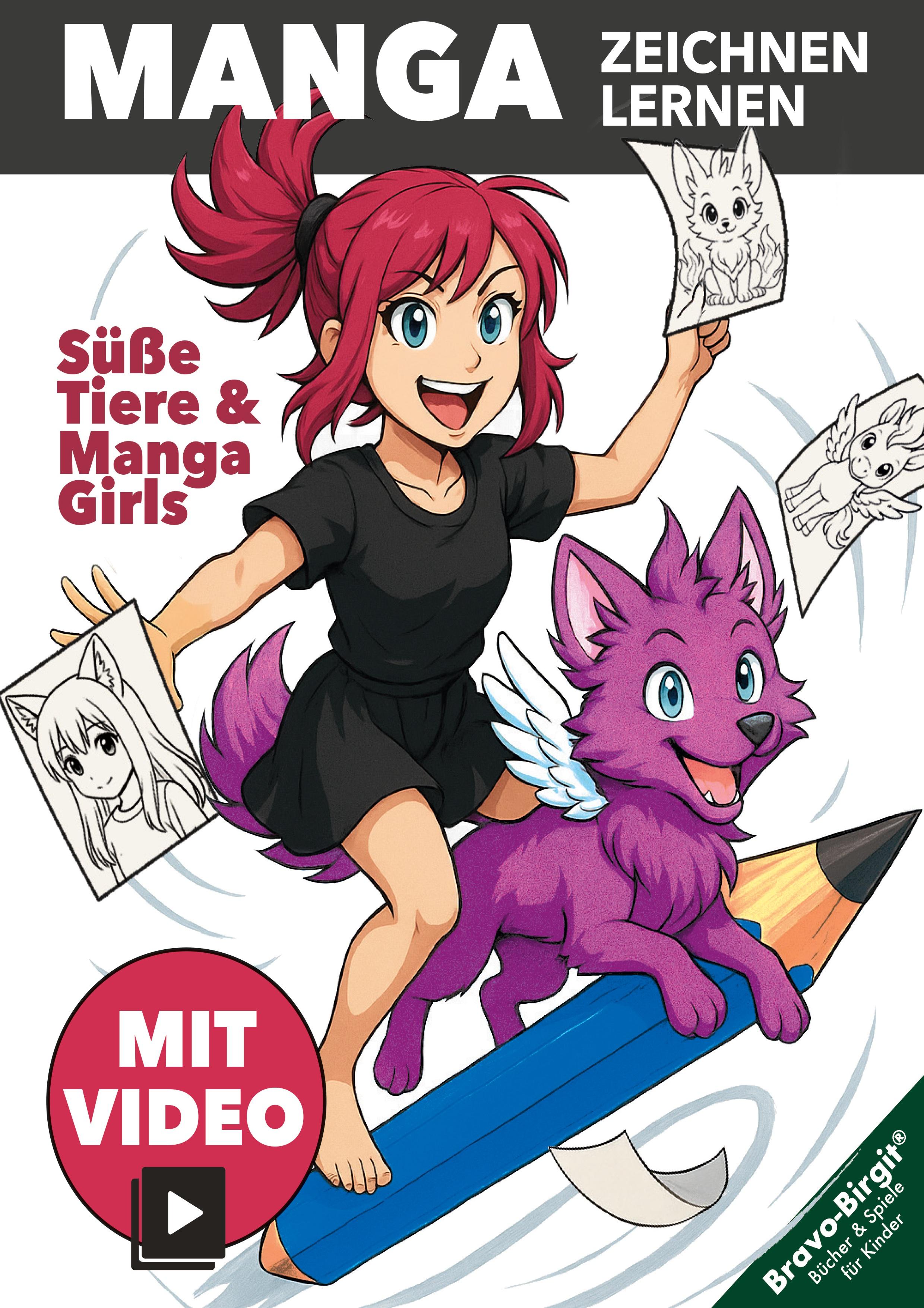 Vorderes Coverbild Manga zeichnen lernen für Anfänger - Kinder ab 8 Jahren