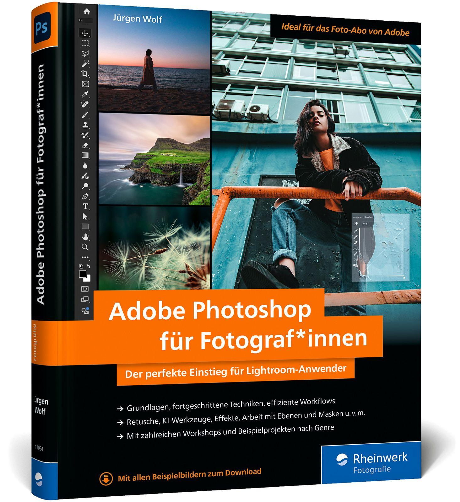 Vorderes Coverbild Adobe Photoshop für Fotograf*innen