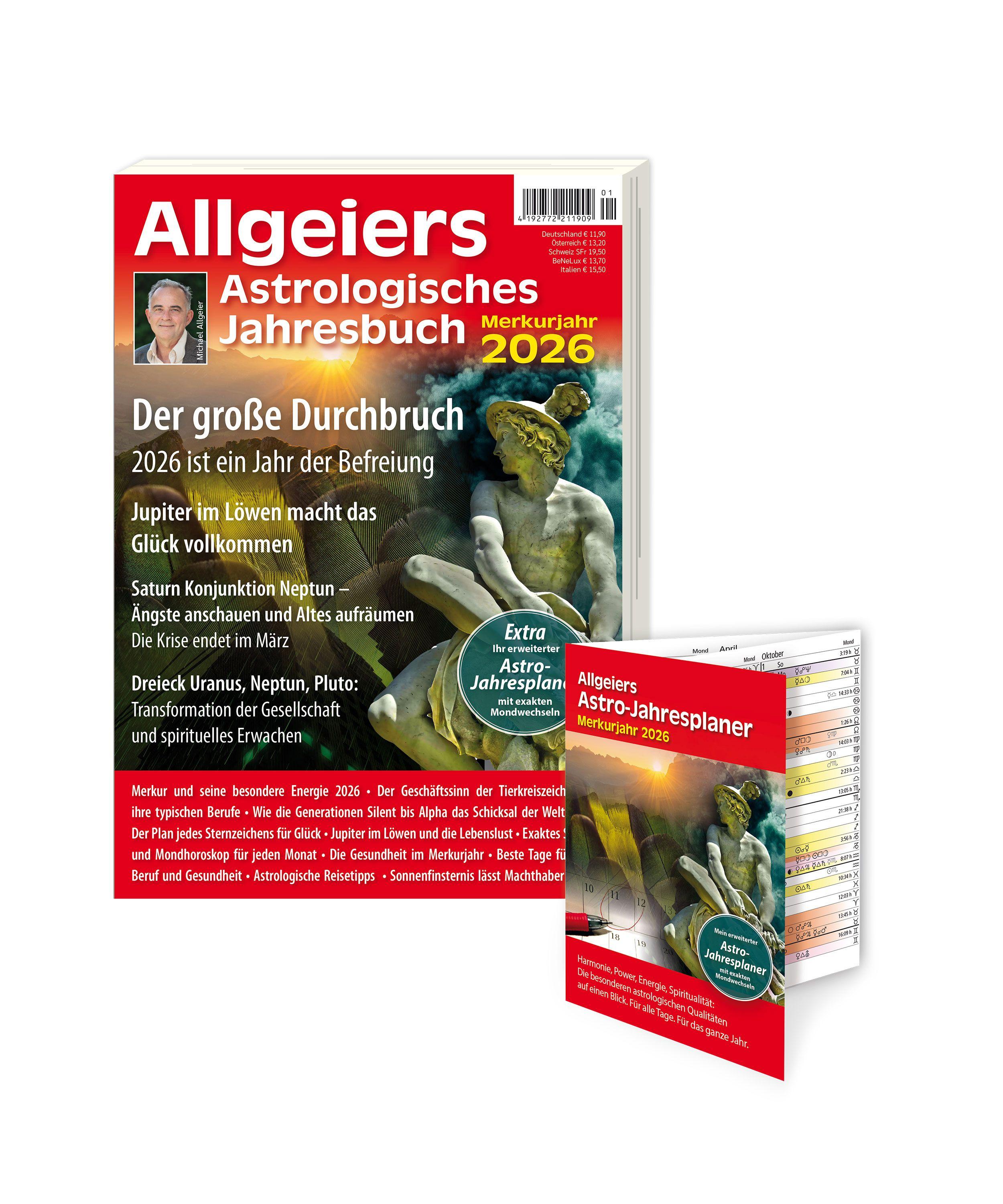 Vorderes Coverbild Allgeiers Astrologisches Jahresbuch 2026