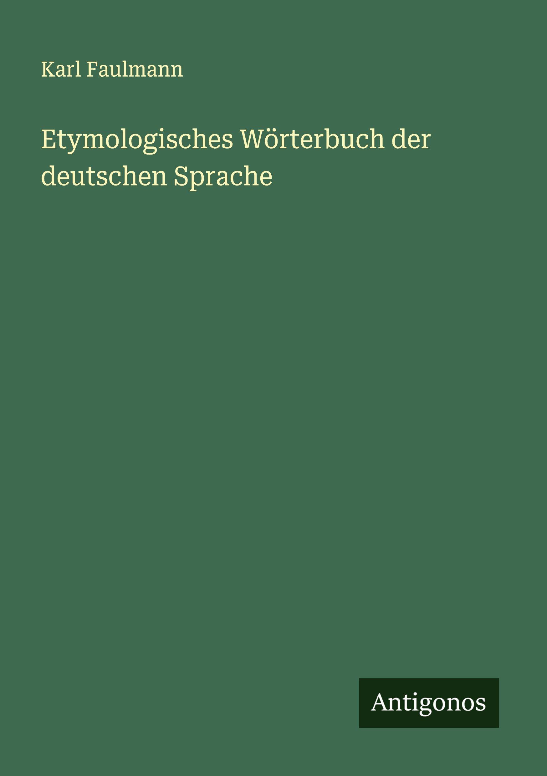 Vorderes Coverbild Etymologisches Wörterbuch der deutschen Sprache