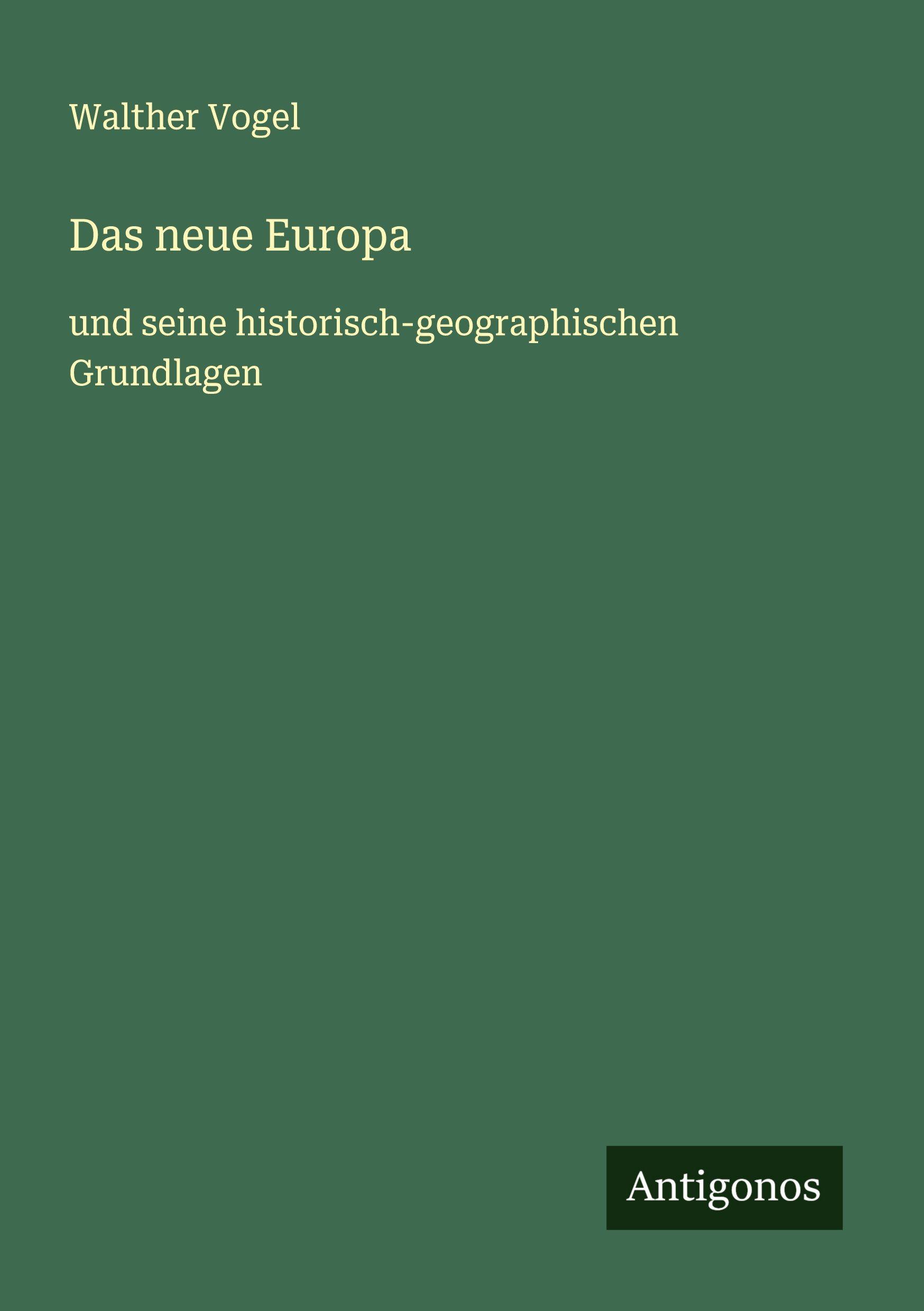 Vorderes Coverbild Das neue Europa