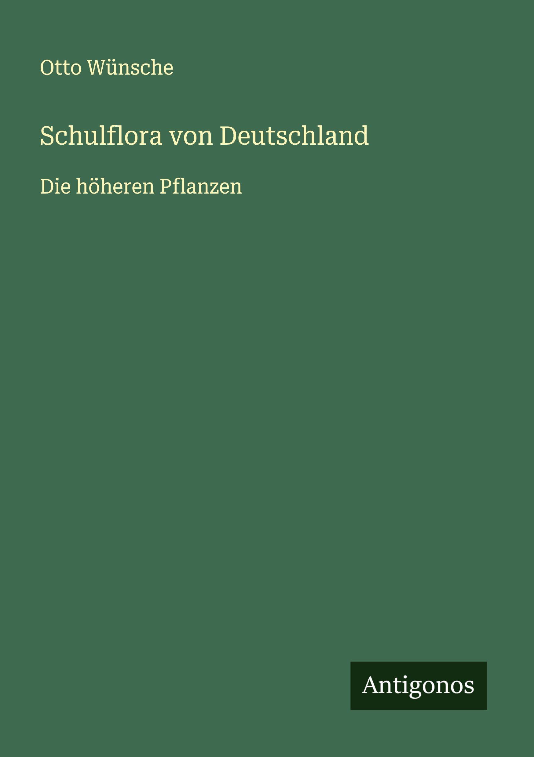 Vorderes Coverbild Schulflora von Deutschland