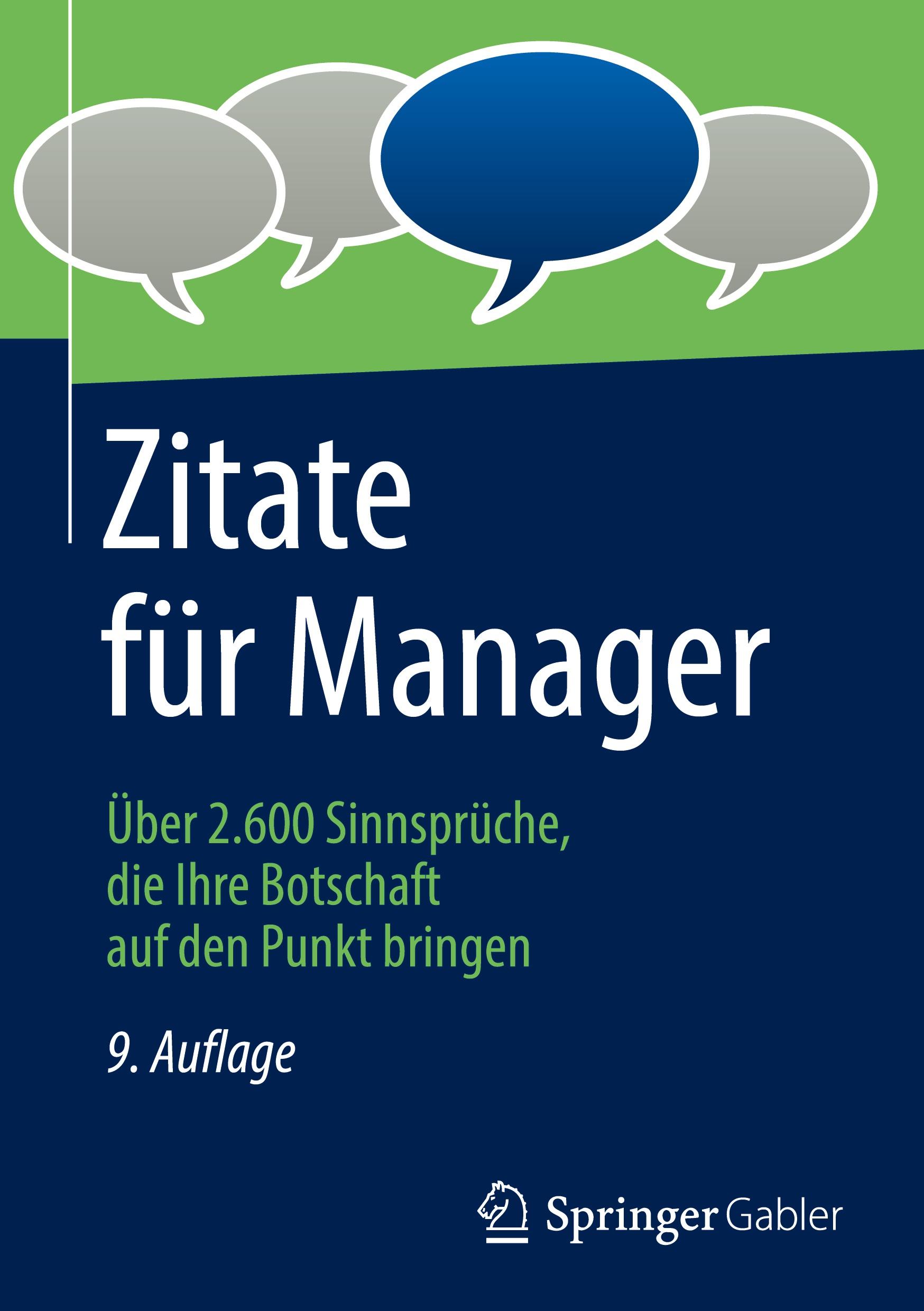 Vorderes Coverbild Zitate für Manager