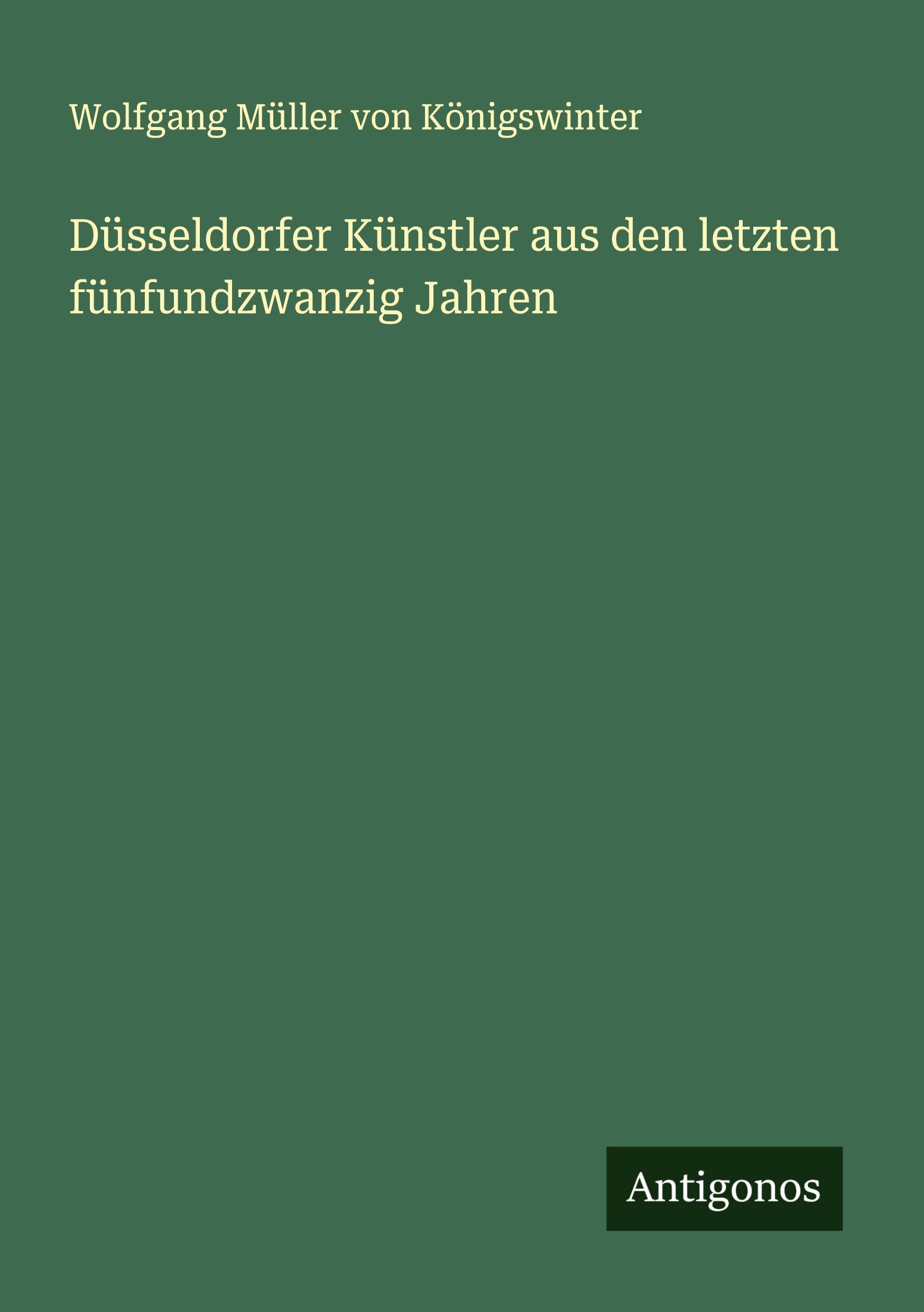 Vorderes Coverbild Düsseldorfer Künstler aus den letzten fünfundzwanzig Jahren