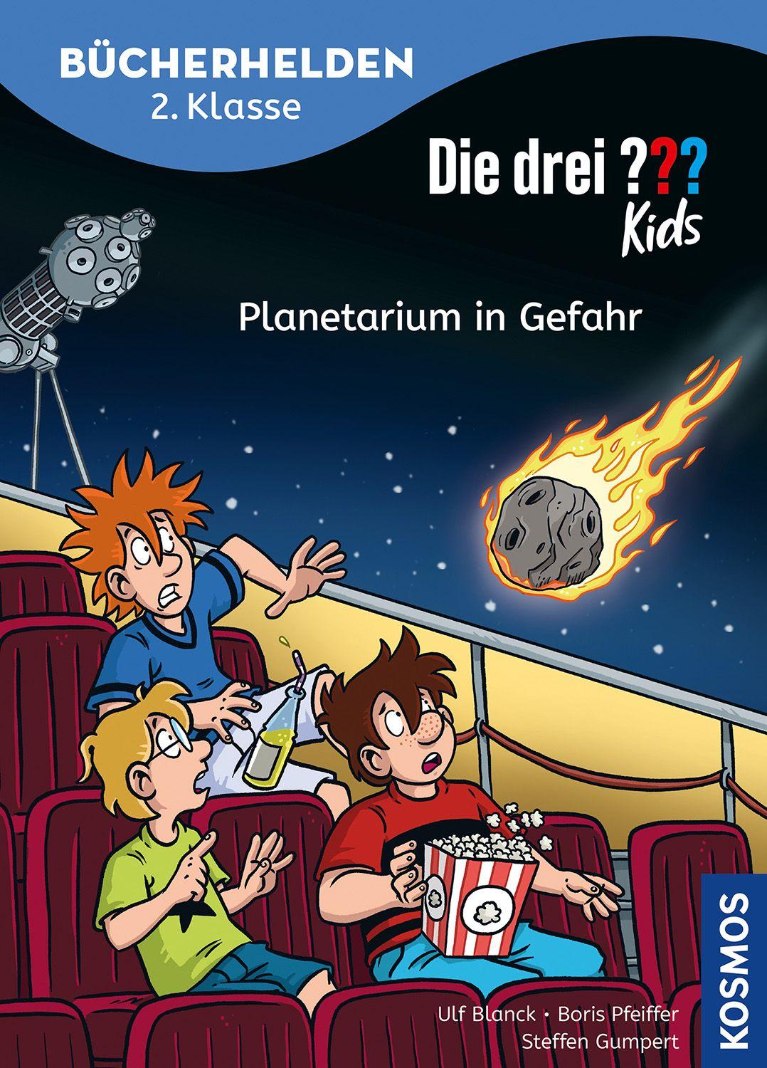 Vorderes Coverbild Die drei ??? Kids, Bücherhelden 2. Klasse, Planetarium in Gefahr