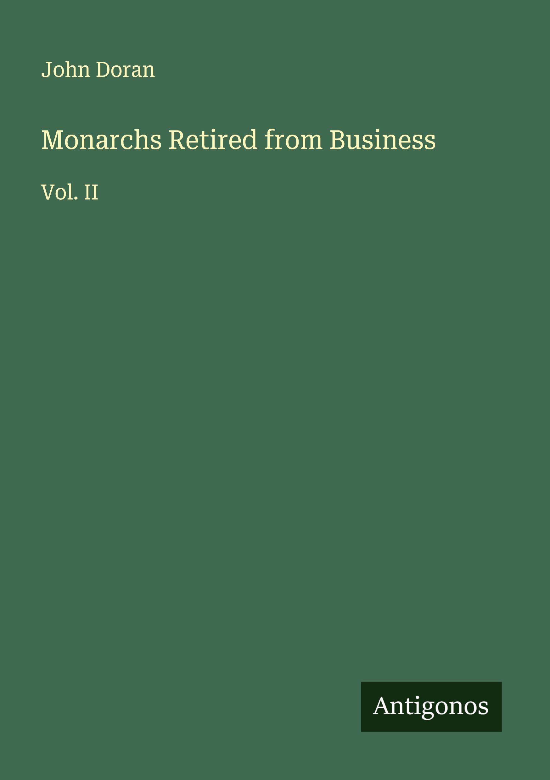 Vorderes Coverbild Monarchs Retired from Business