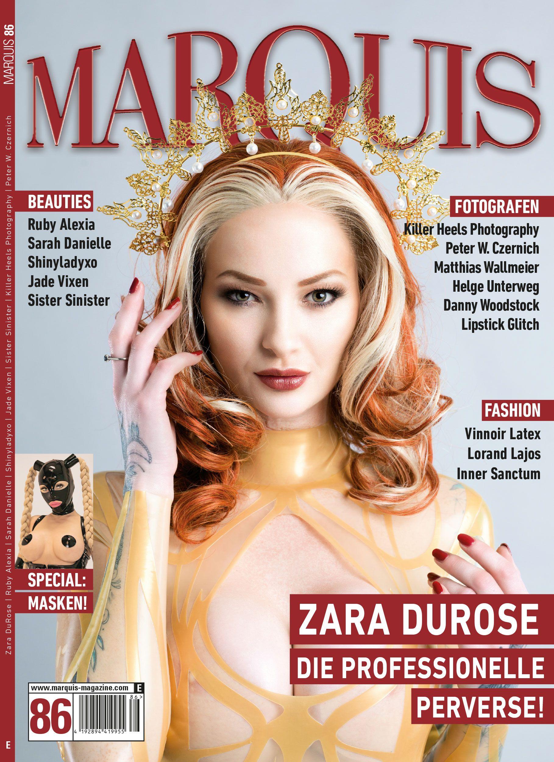 Vorderes Coverbild MARQUIS Magazine No. 86 - Fetish, Fashion, Latex & Lifestyle -- Deutsche Ausgabe
