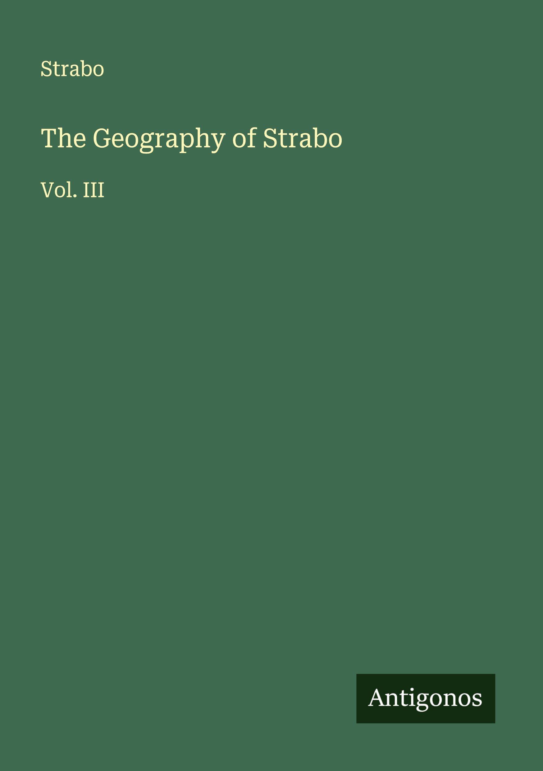 Vorderes Coverbild The Geography of Strabo