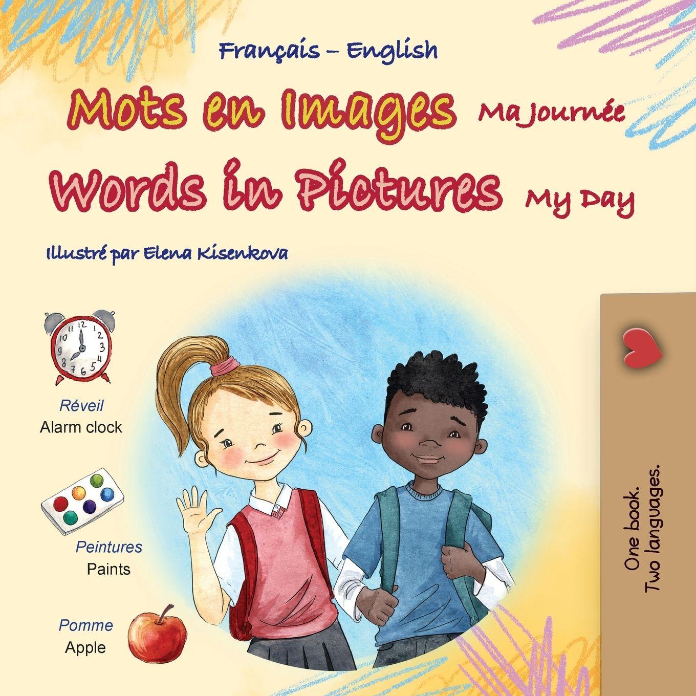 Vorderes Coverbild Words in Pictures - My Day (French English Bilingual Children's Book)