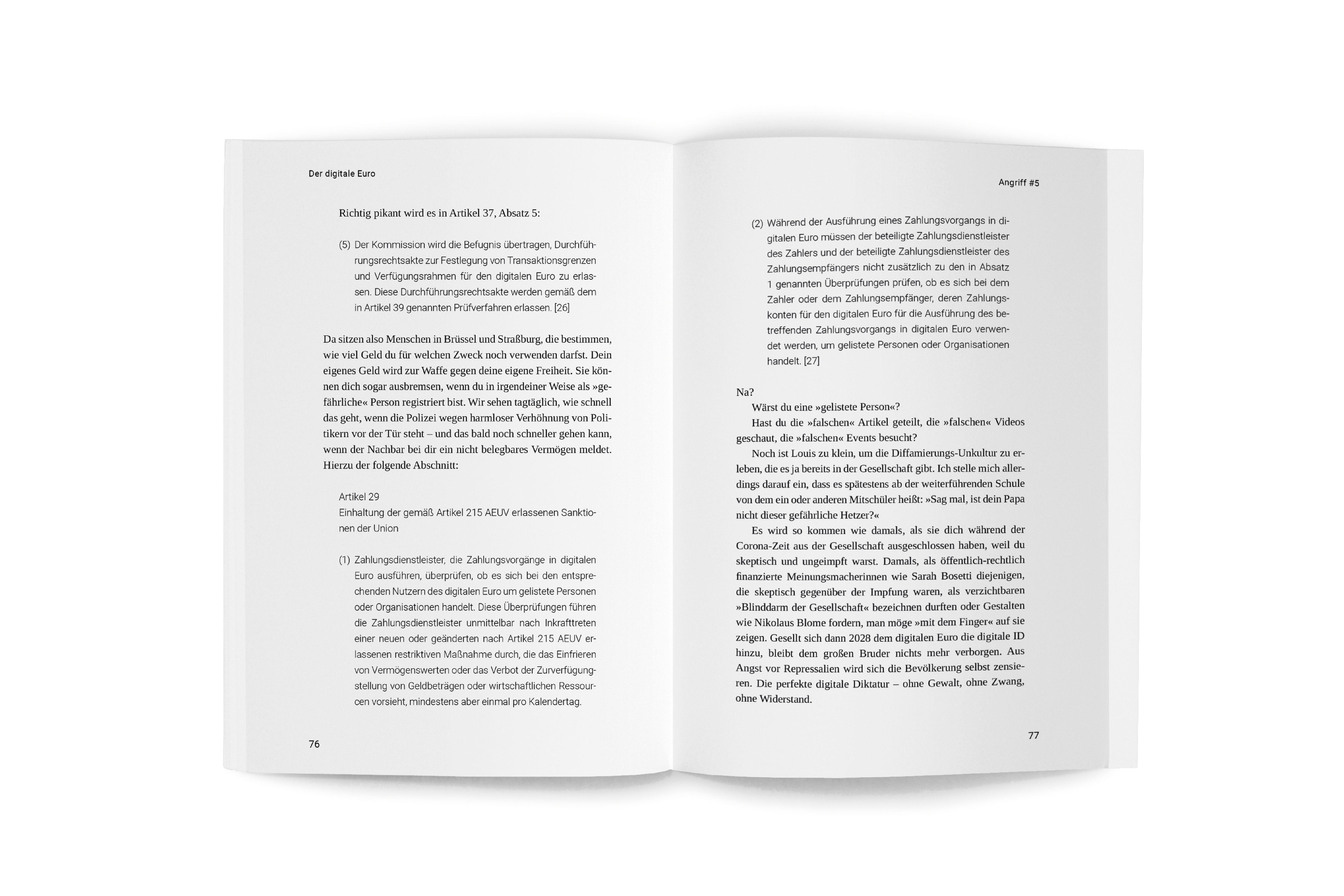 Beispielinhalt (Bild) Der digitale Euro