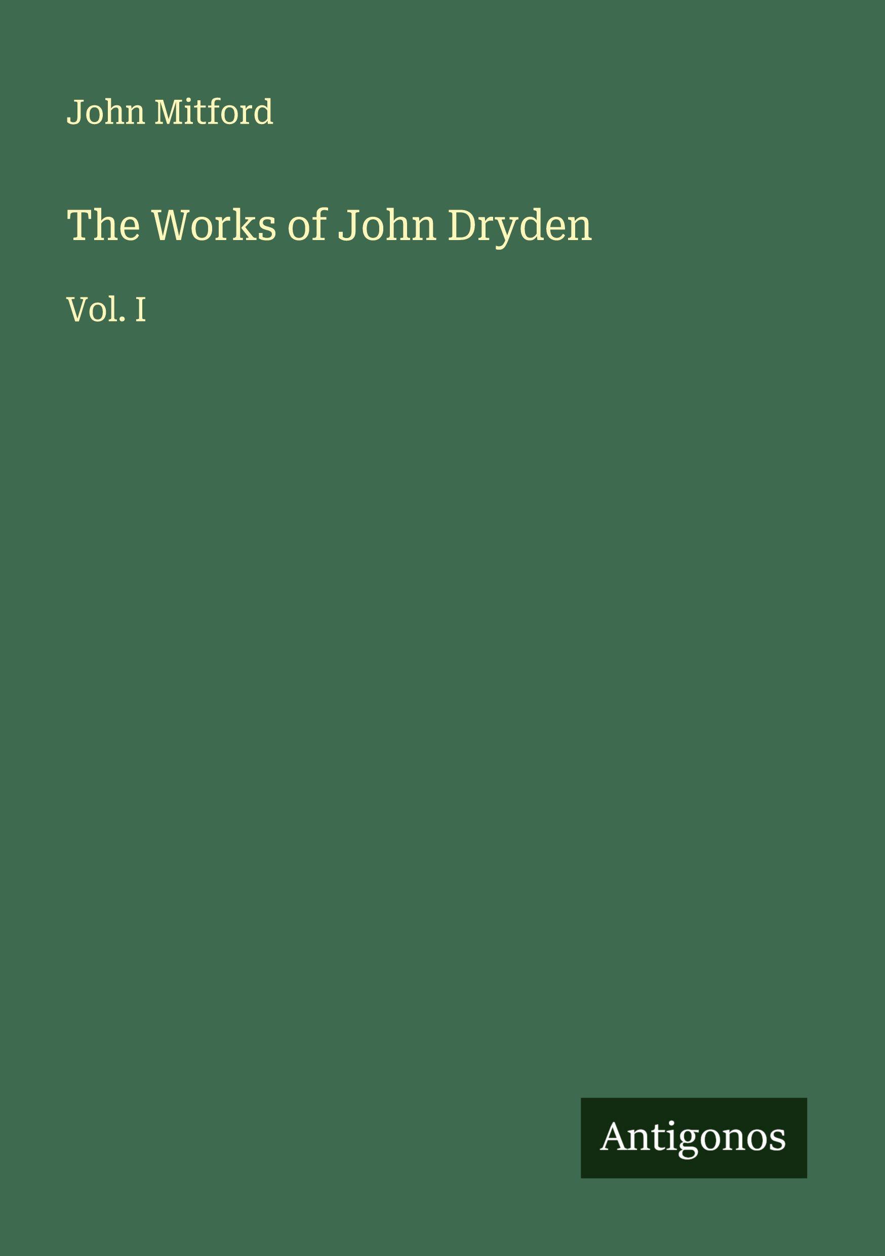 Vorderes Coverbild The Works of John Dryden