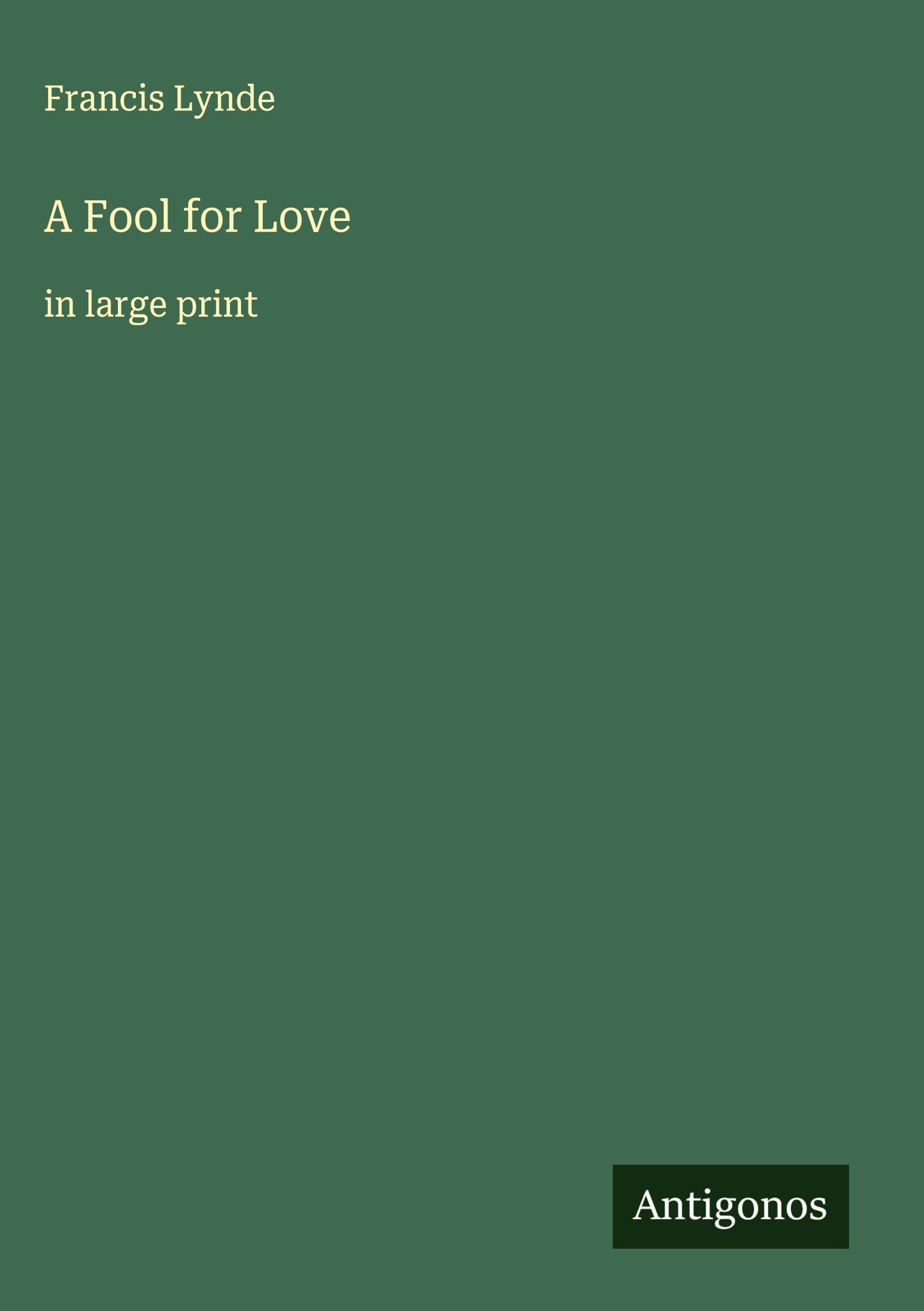 Vorderes Coverbild A Fool for Love